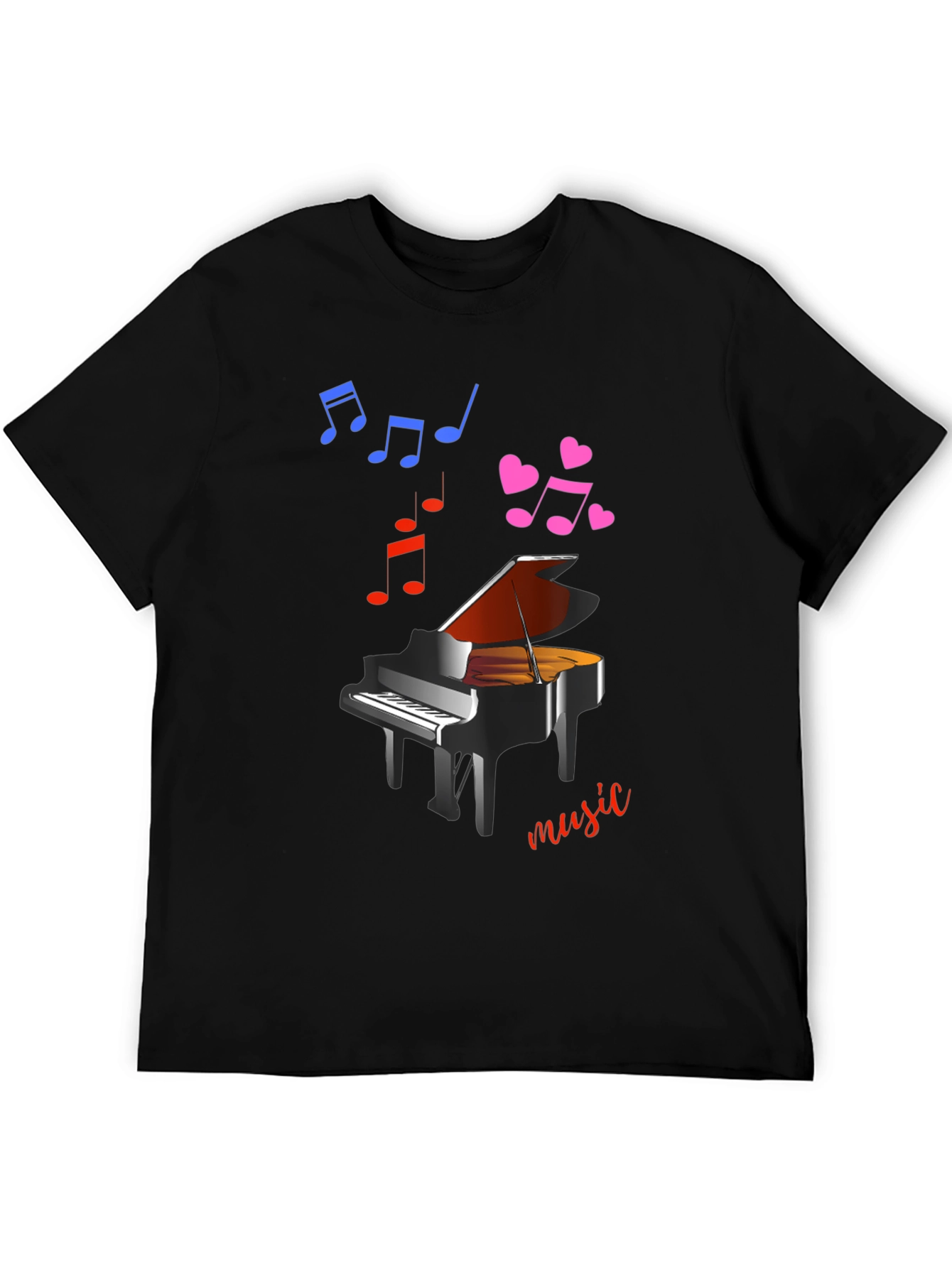Piano Music T-Shirt - Stylish & Comfortable