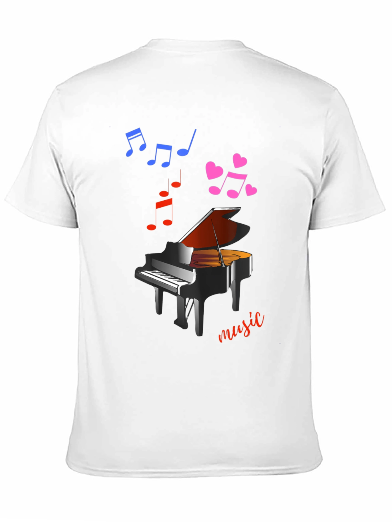 Piano Music T-Shirt - Stylish & Comfortable