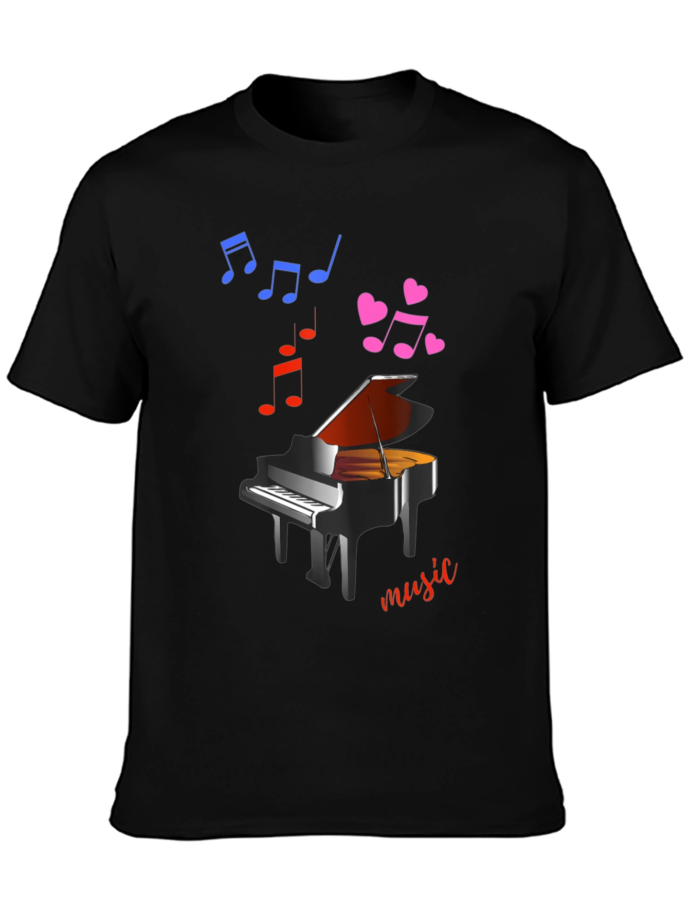 Piano Music T-Shirt - Stylish & Comfortable