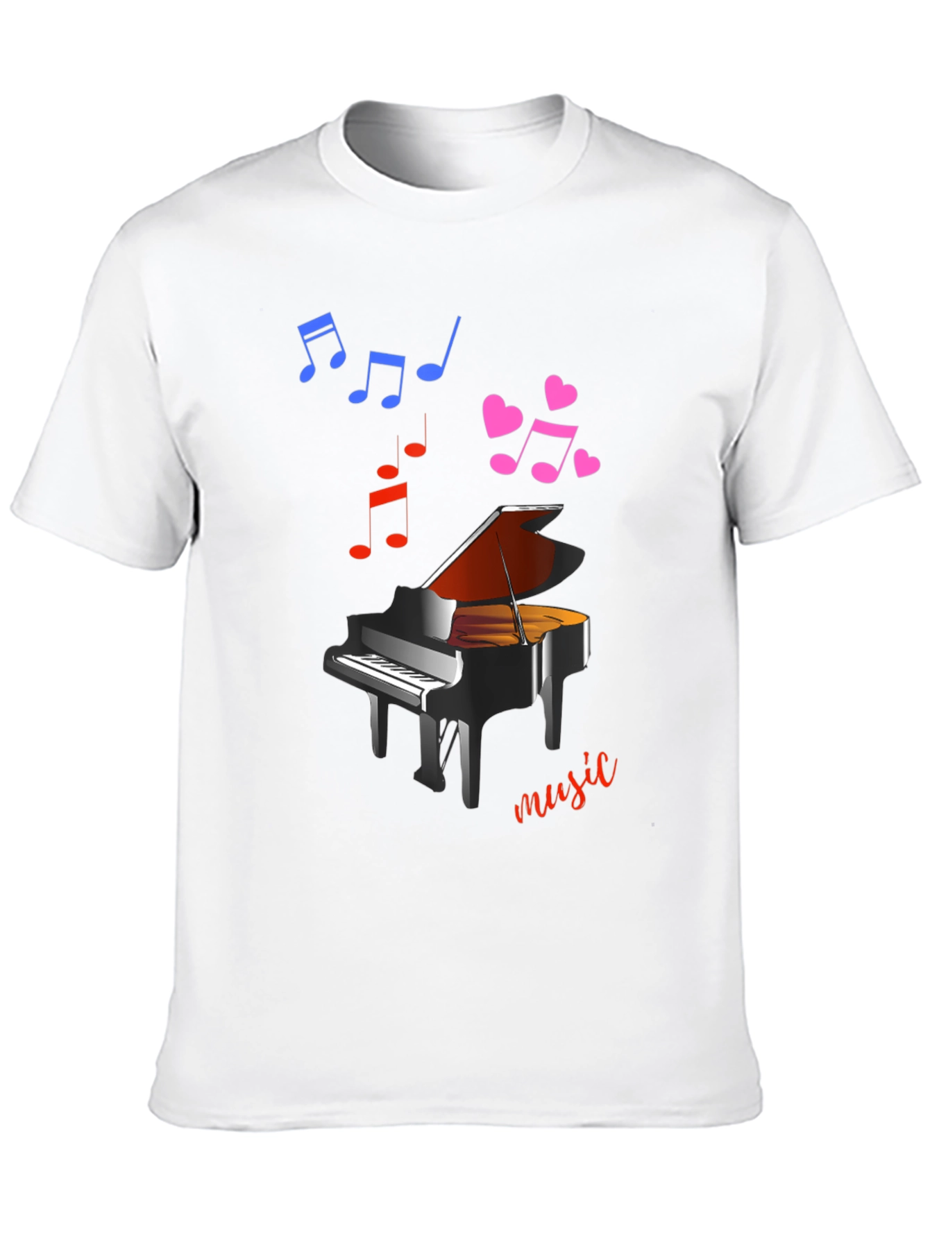 Piano Music T-Shirt - Stylish & Comfortable