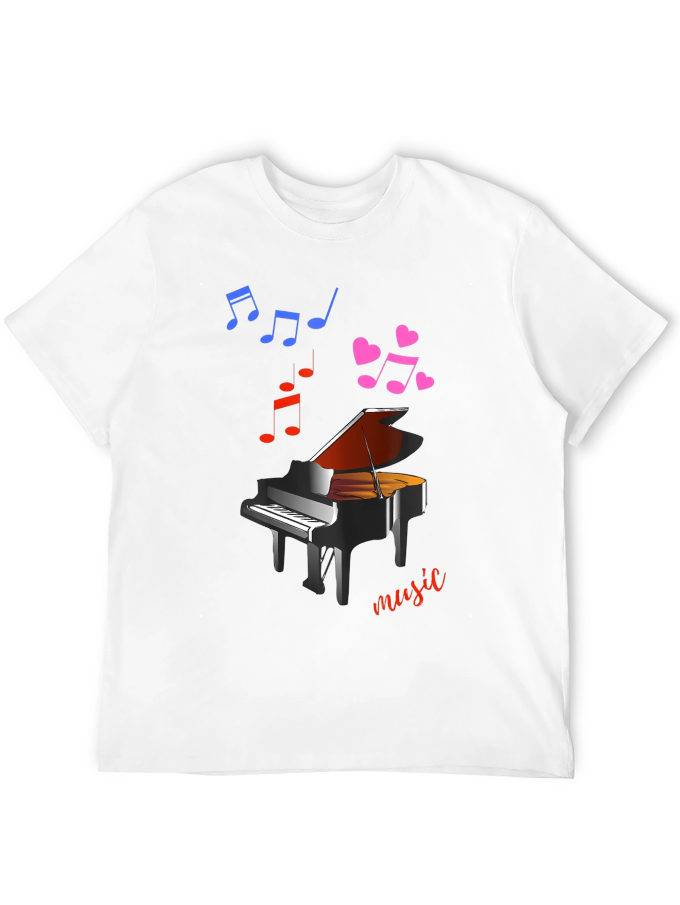 Piano Music T-Shirt - Stylish & Comfortable
