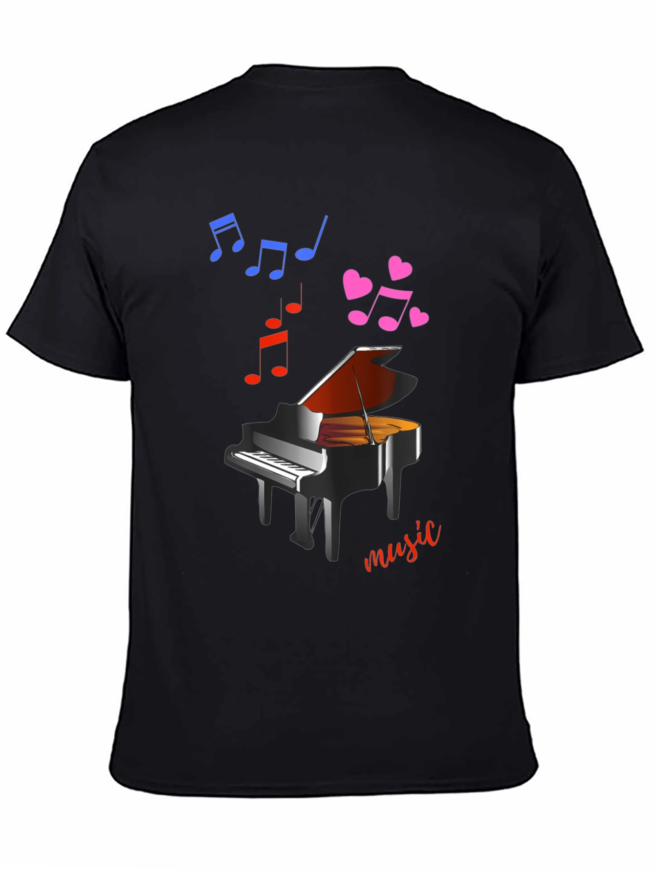 Piano Music T-Shirt - Stylish & Comfortable