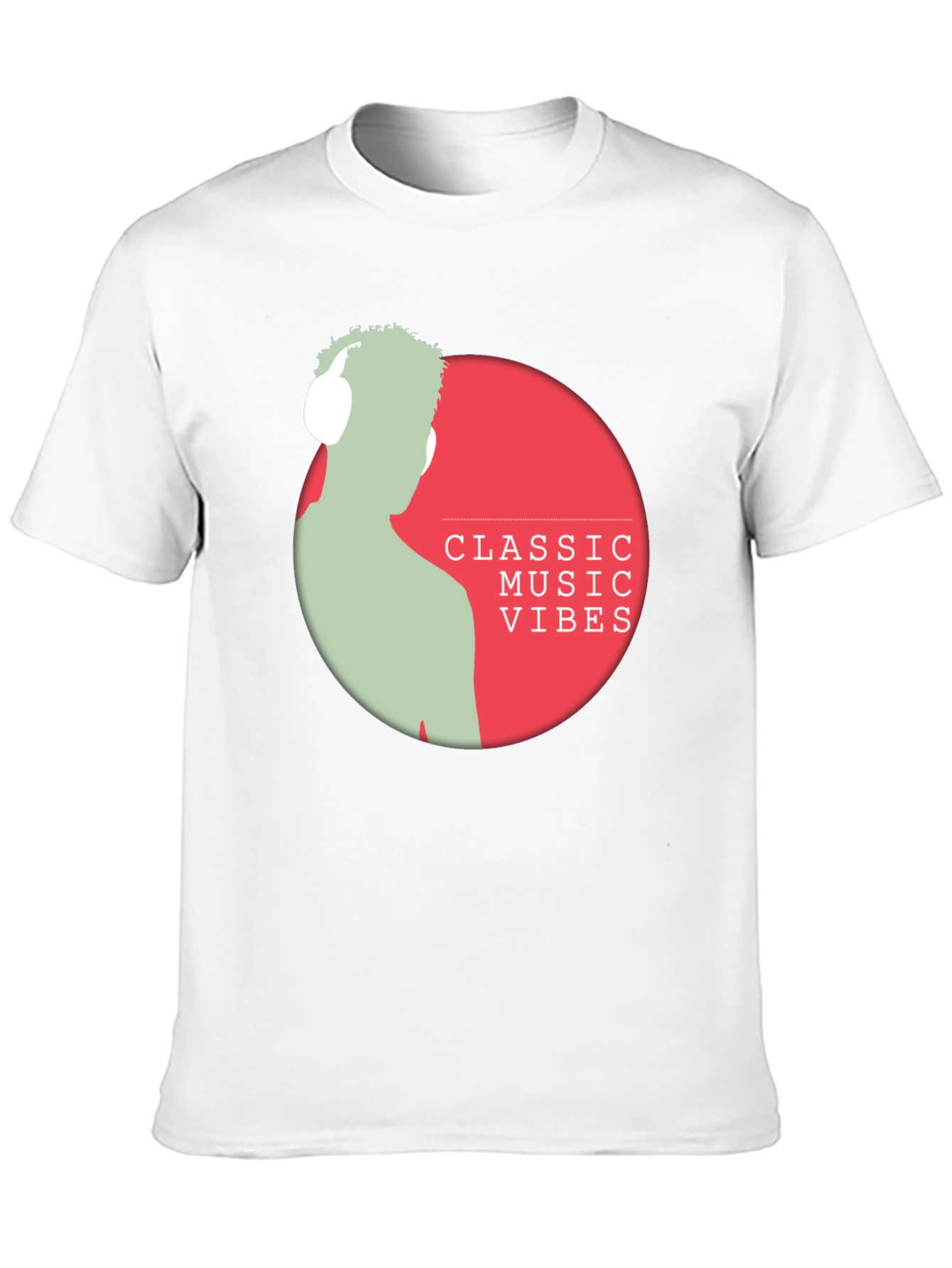Classic Music Vibes Black Graphic Tee