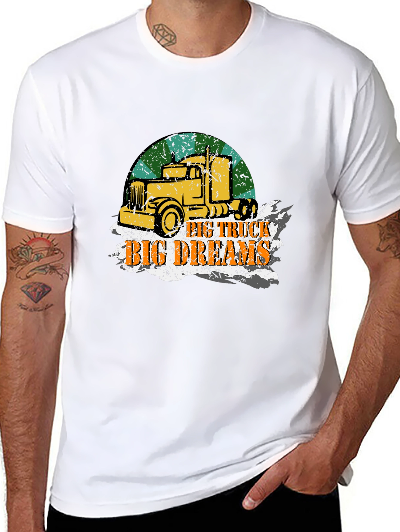 Big Truck Big Dreams T-Shirt - Mens Black Tee