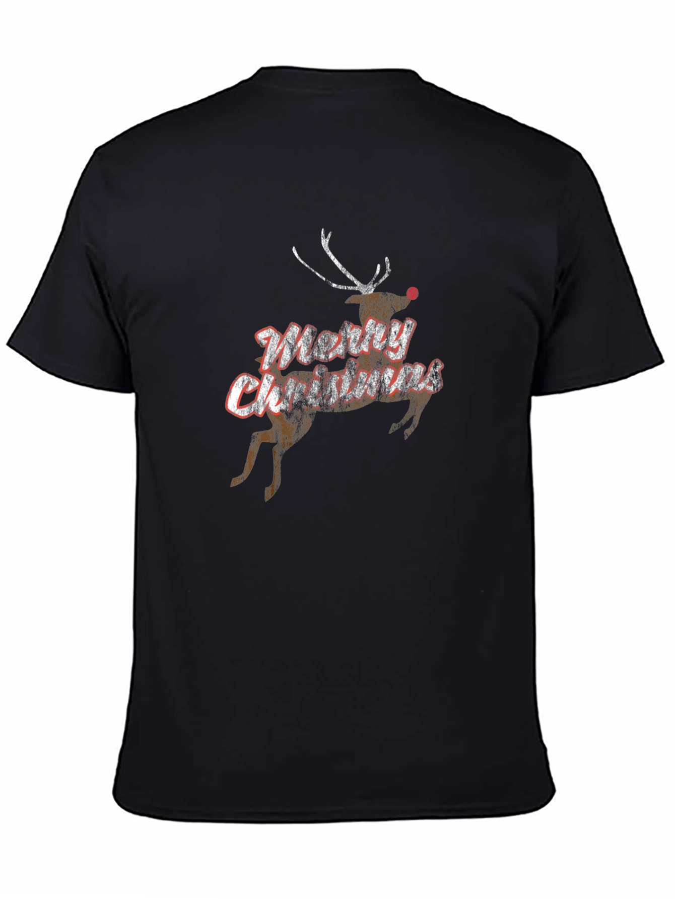 Merry Christmas Reindeer Graphic T-Shirt