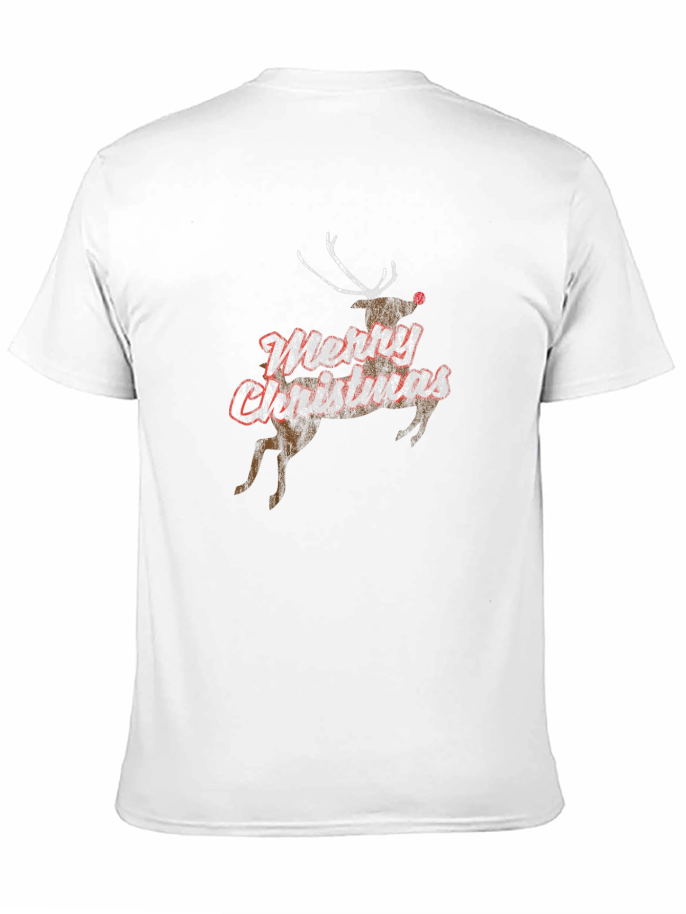 Merry Christmas Reindeer Graphic T-Shirt