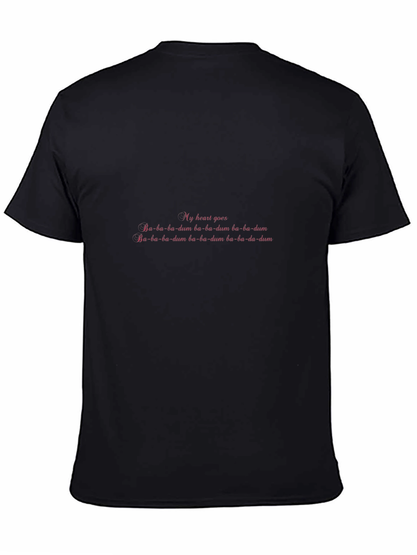 Heart Goes T-Shirt - Black Graphic Tee