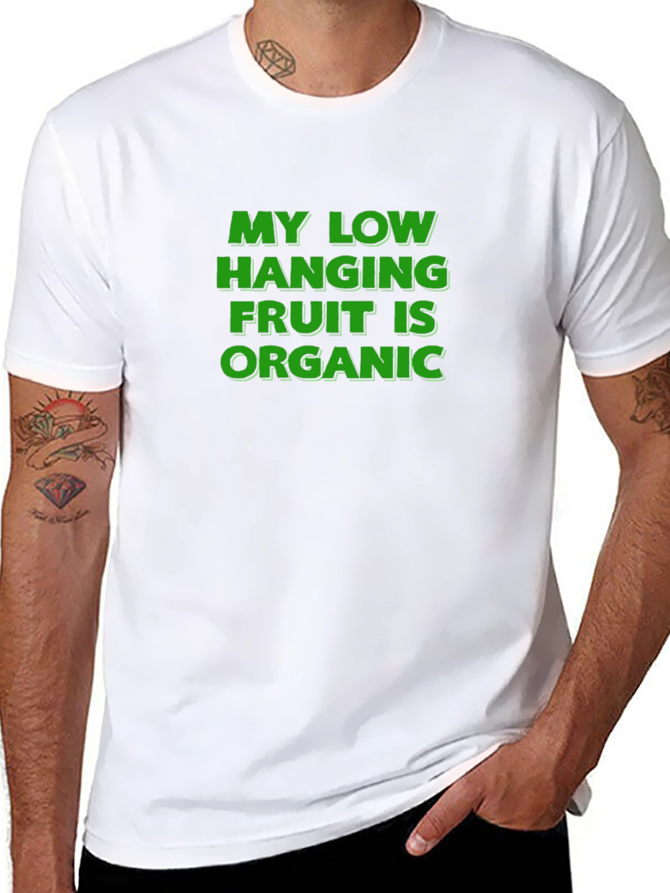 Organic Humor Tee - Low Hanging Fruit
