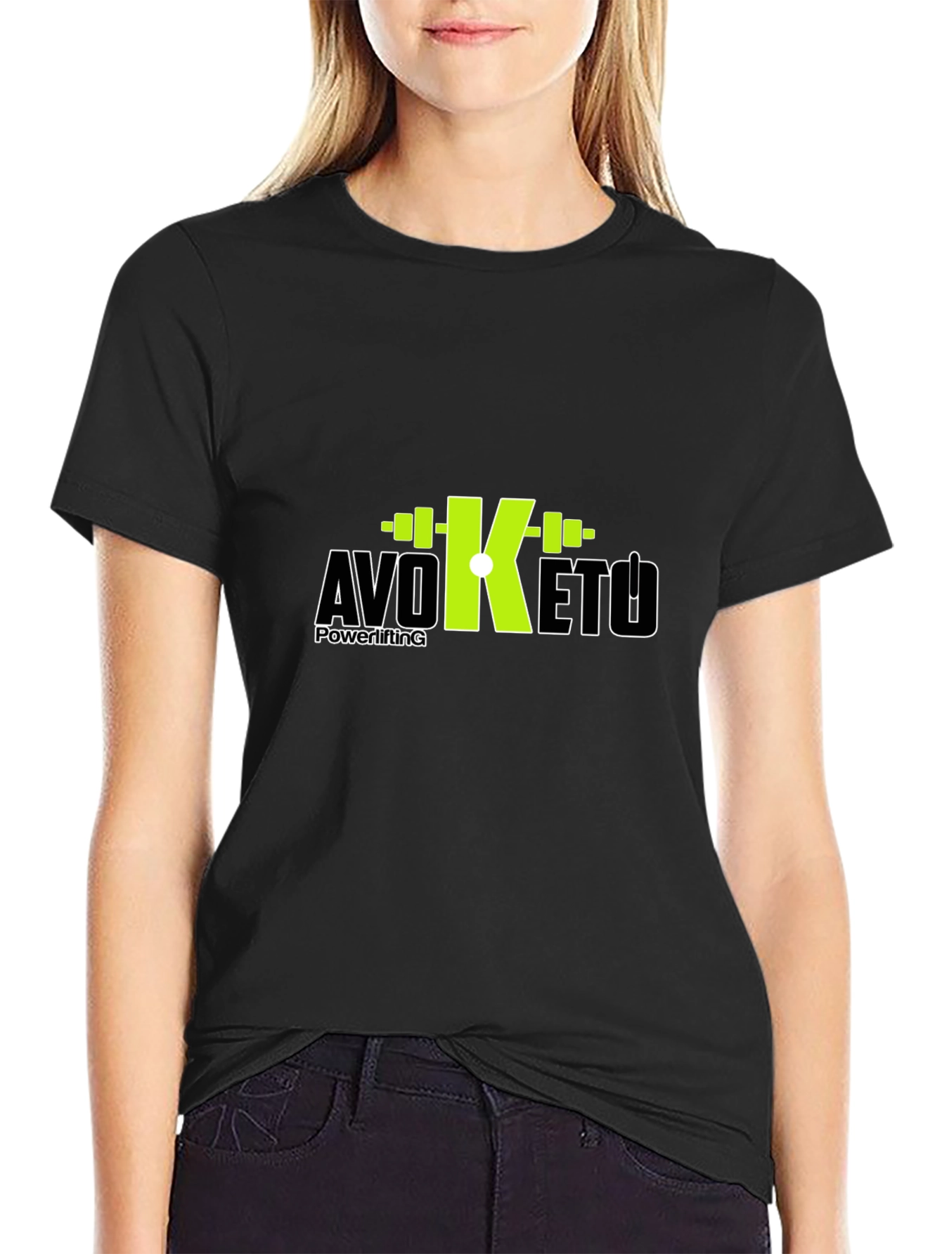 Avo Keto Powerlifting Black T-Shirt