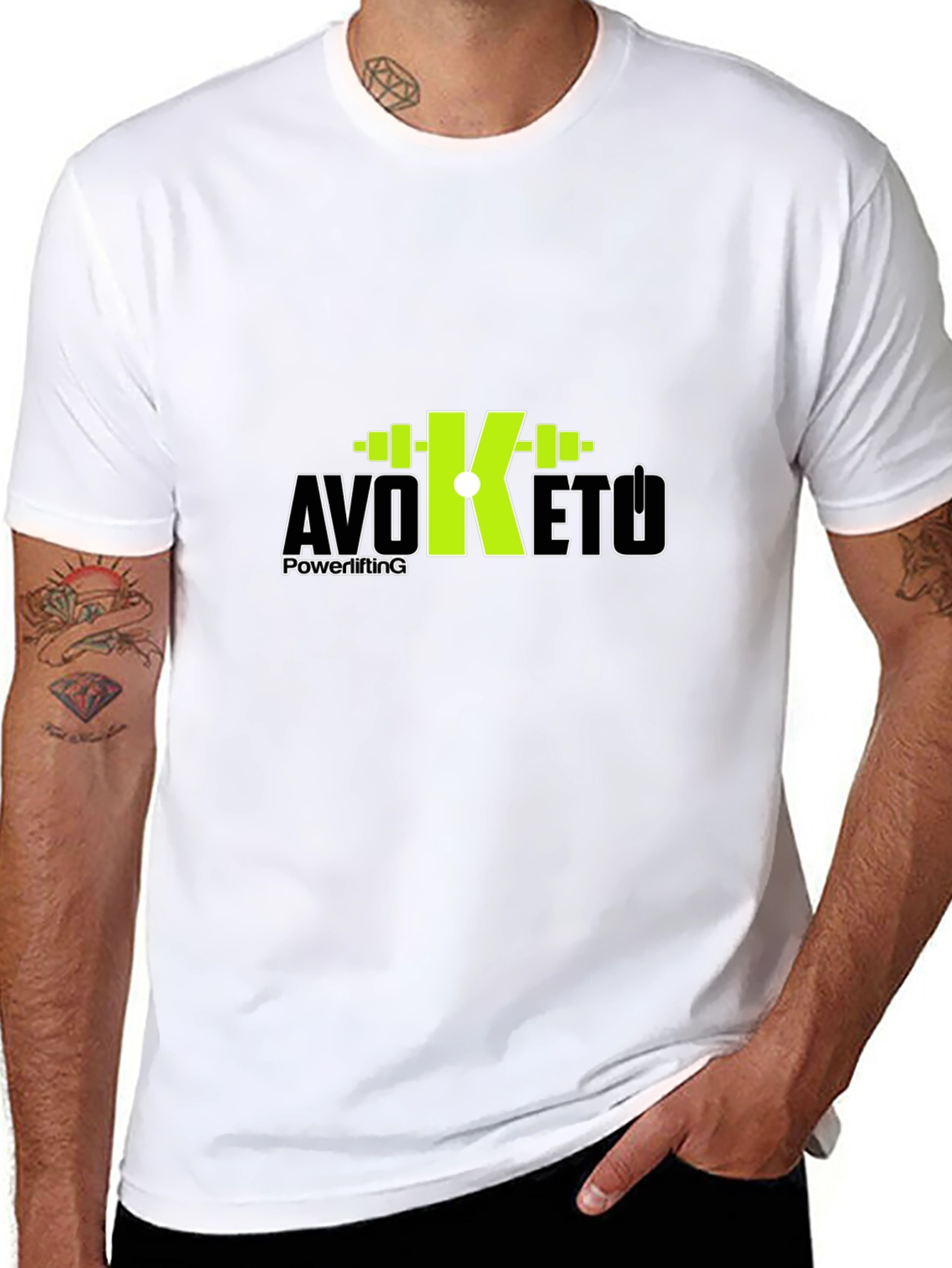 Avo Keto Powerlifting Black T-Shirt