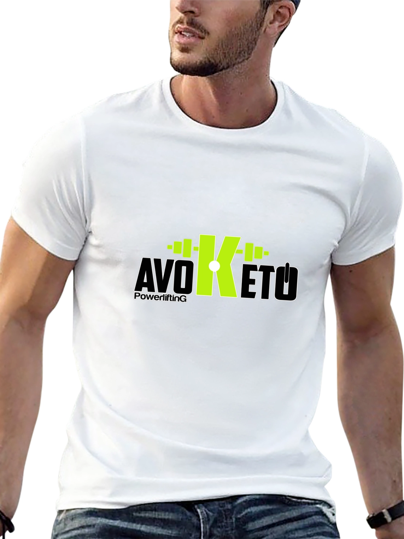 Avo Keto Powerlifting Black T-Shirt