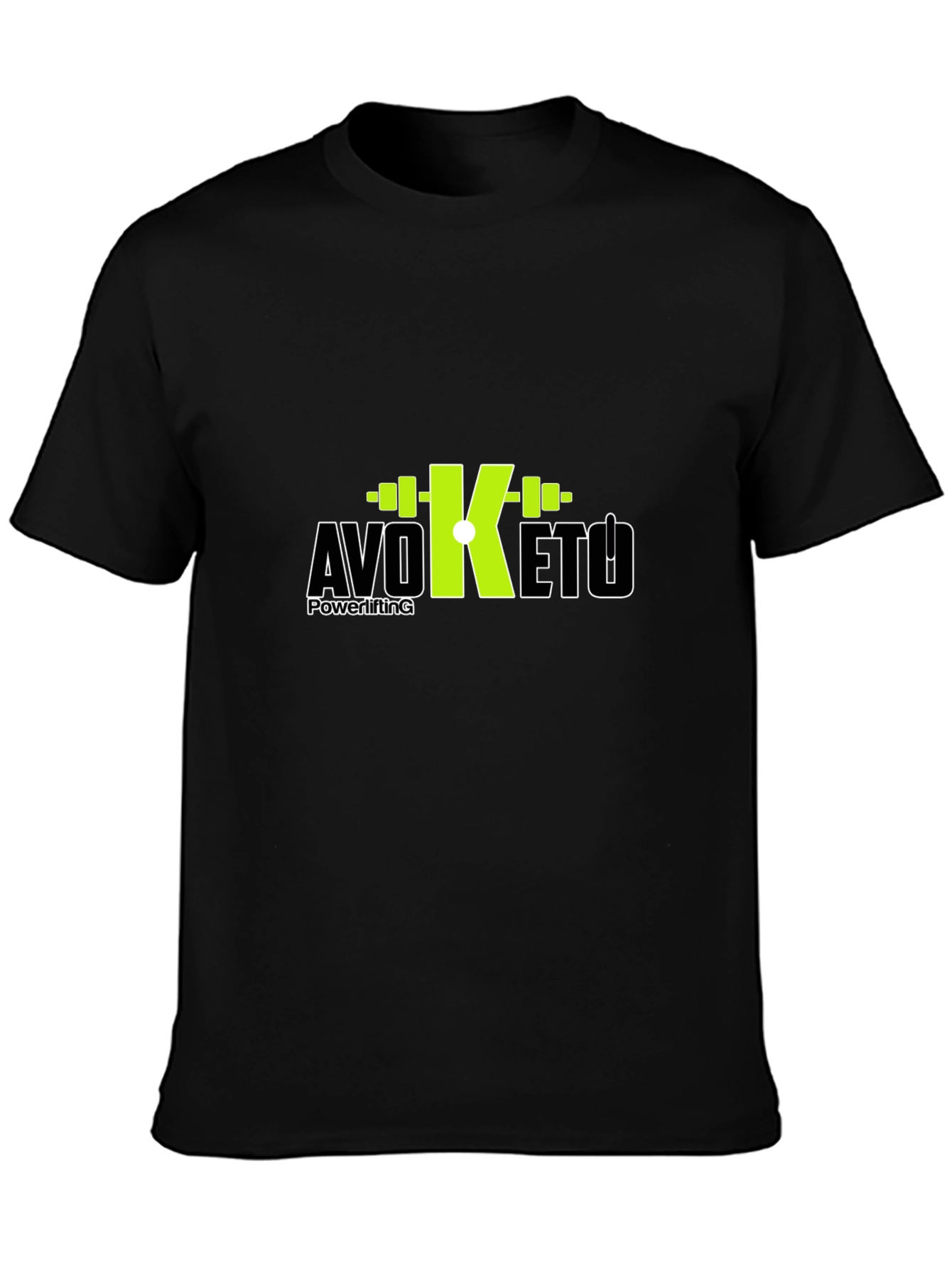 Avo Keto Powerlifting Black T-Shirt