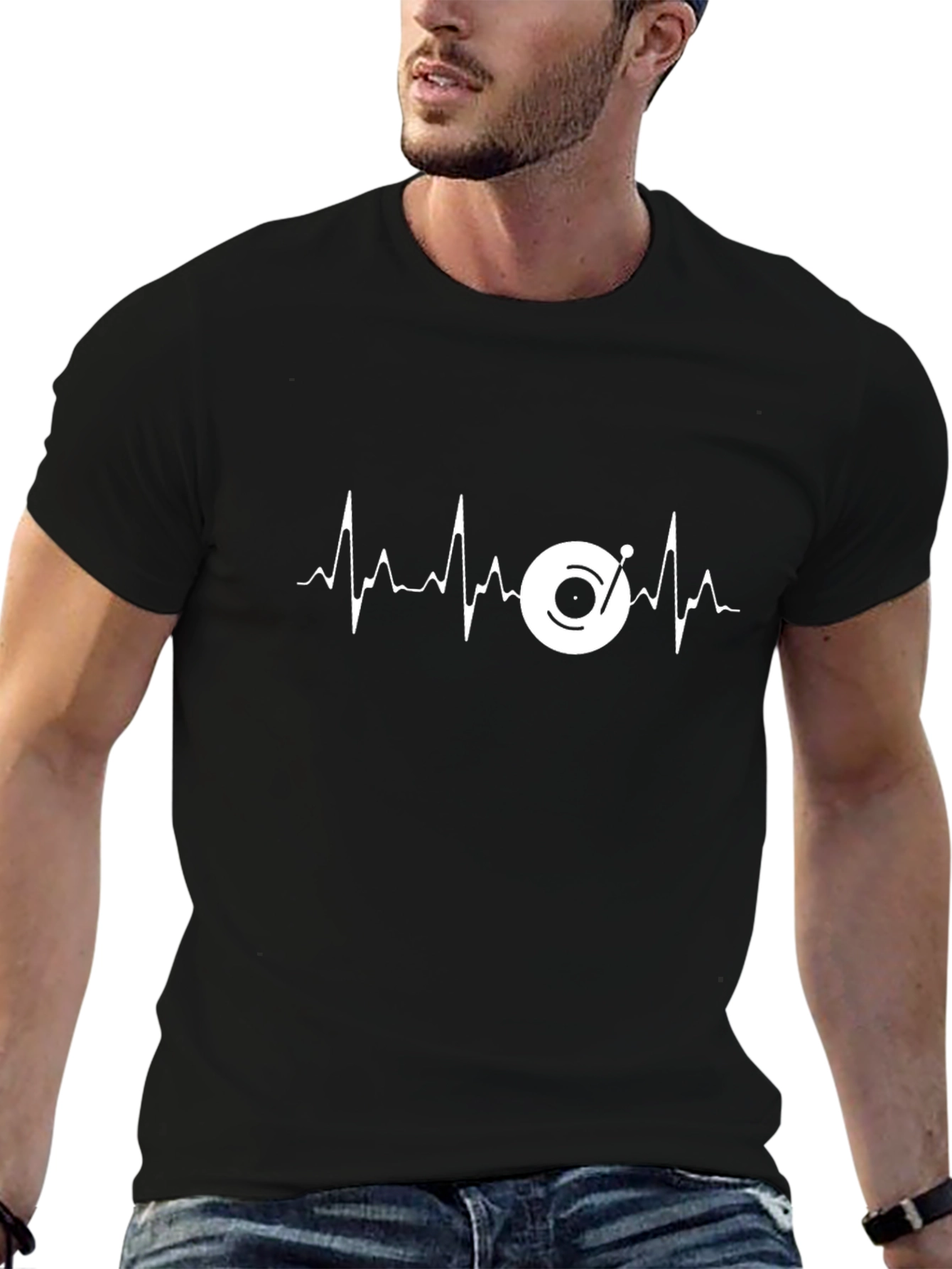 DJ Heartbeat T-Shirt - Music Lover Tee