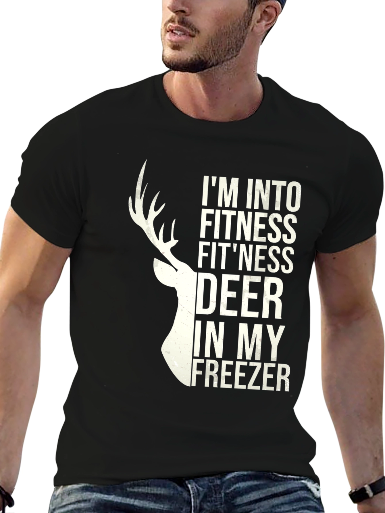 Fitness Deer T-Shirt - Funny Hunting Tee