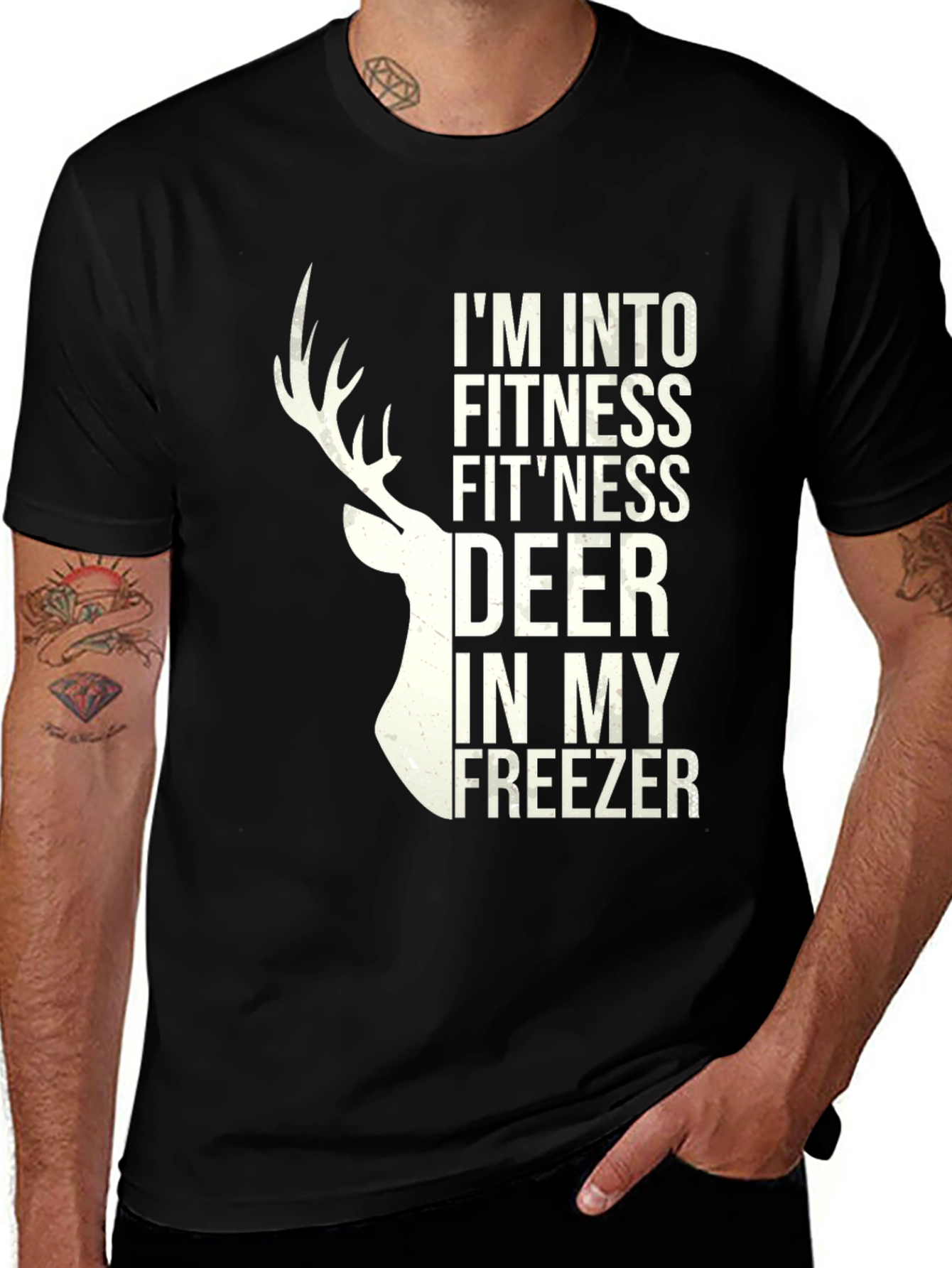 Fitness Deer T-Shirt - Funny Hunting Tee