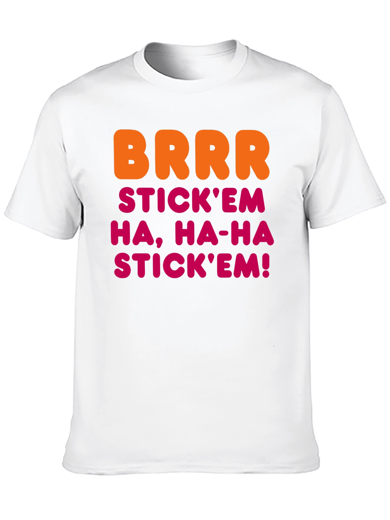 BRRR STICKEM Mens Black T-Shirt