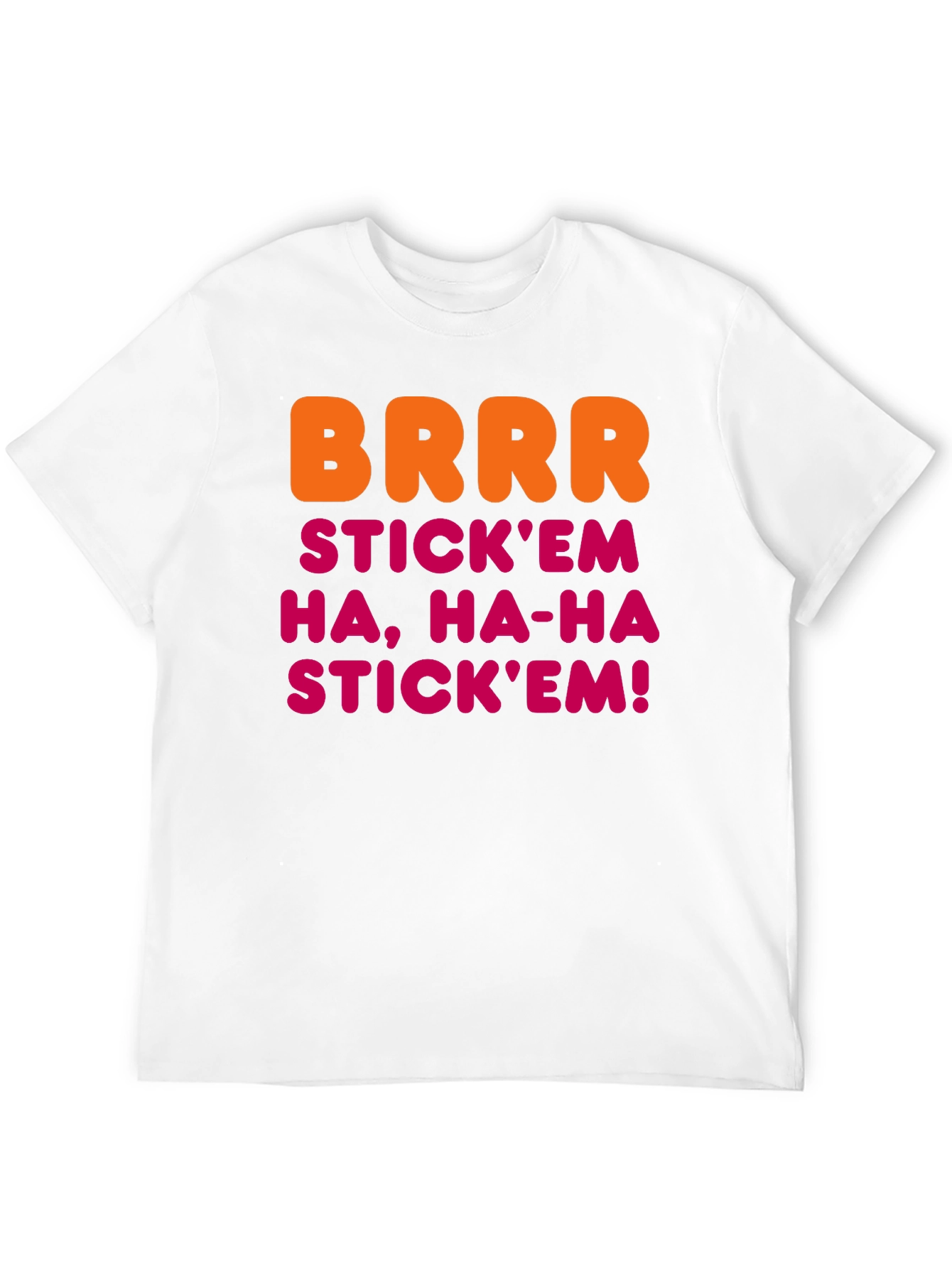 BRRR STICKEM Mens Black T-Shirt