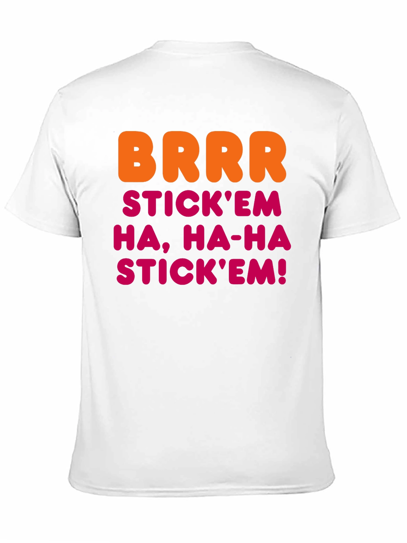 BRRR STICKEM Mens Black T-Shirt