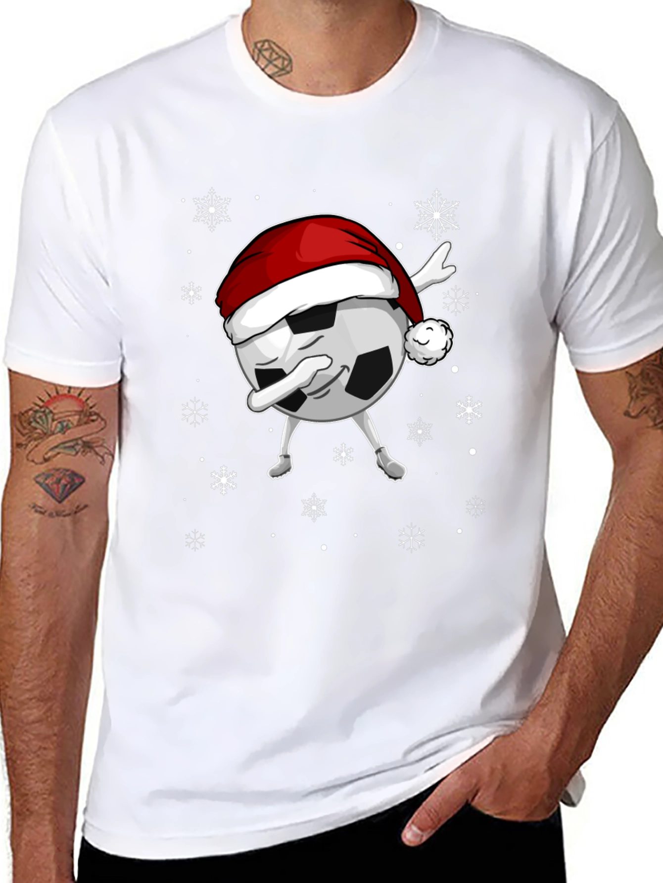 Festive Soccer Christmas T-Shirt