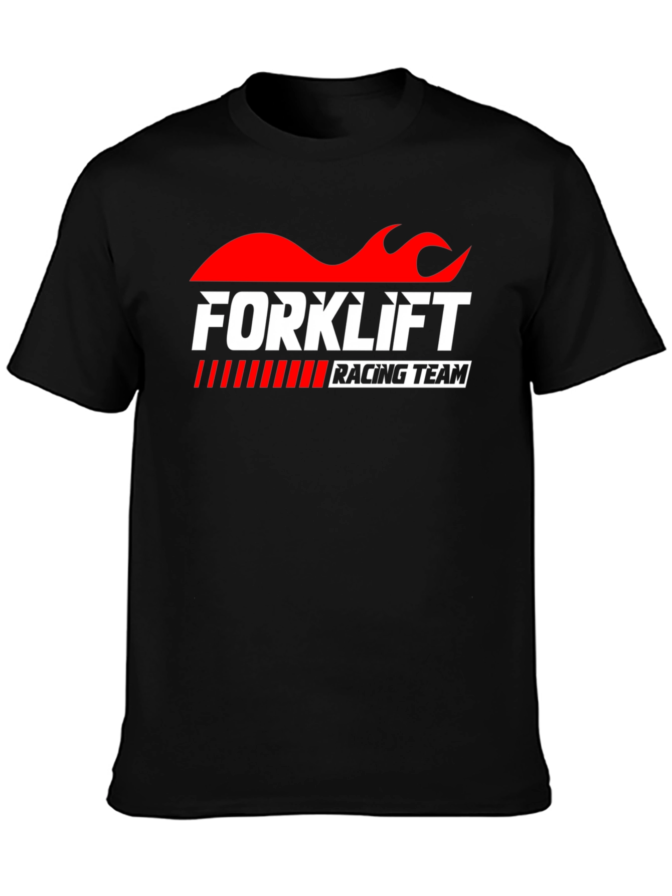 Forklift Racing Team Black Graphic Tee