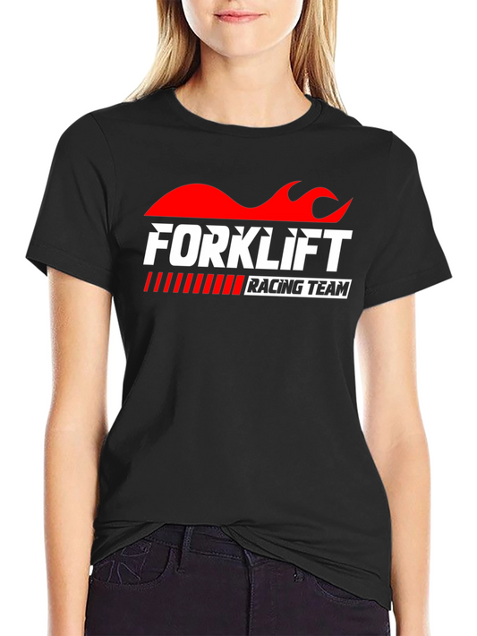 Forklift Racing Team Black Graphic Tee