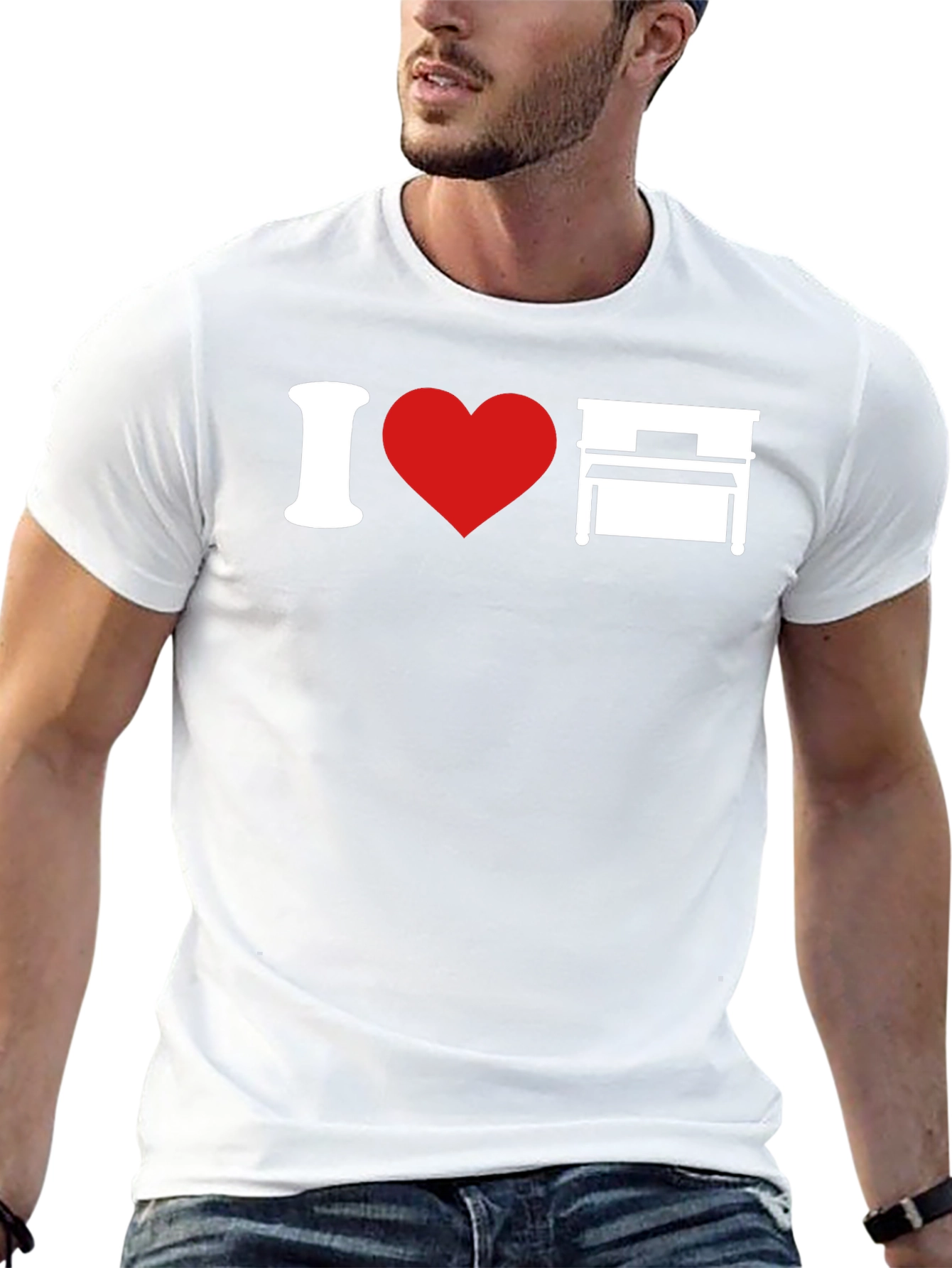 I Love Piano T-Shirt - Music Lover Tee