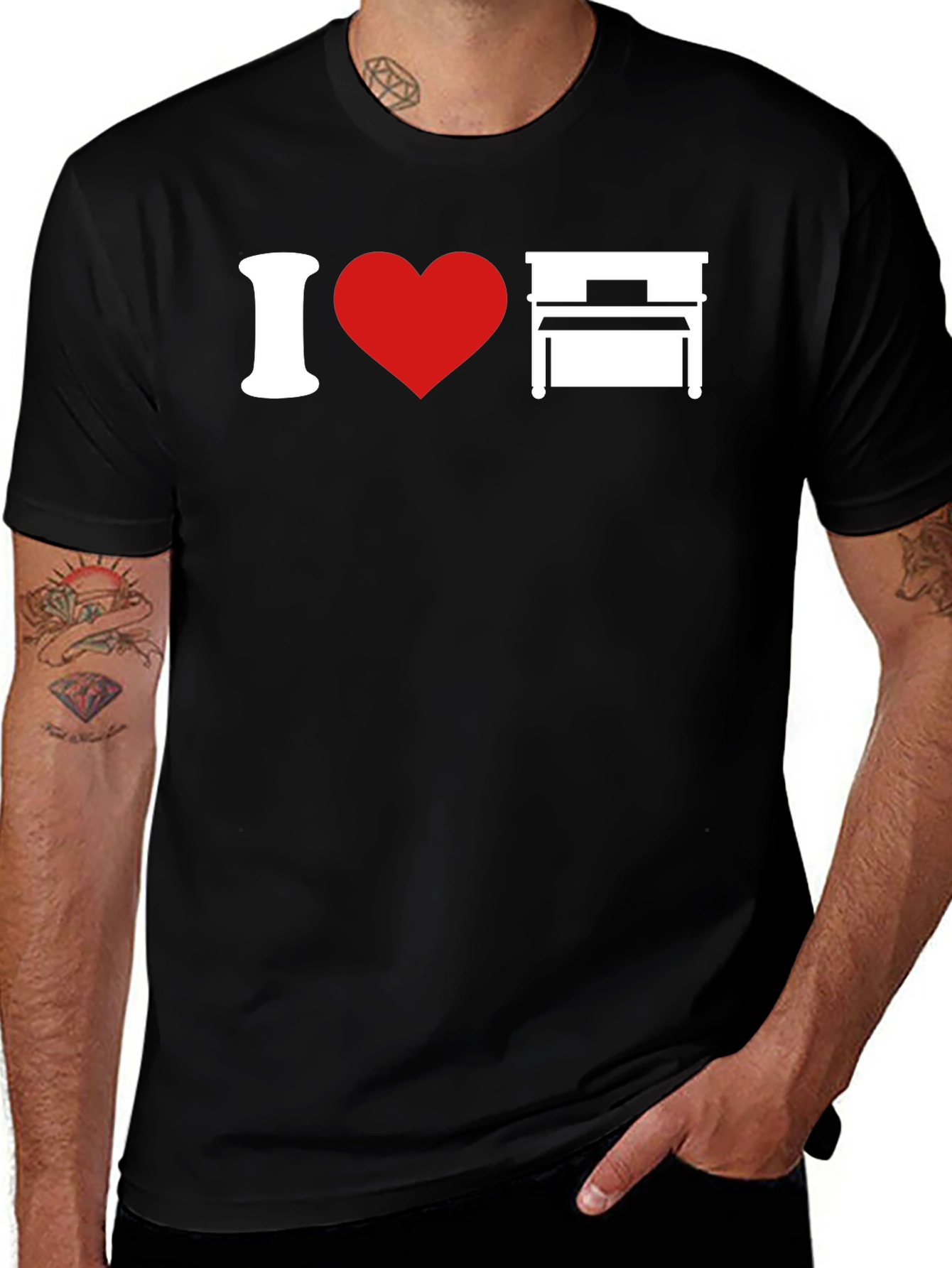 I Love Piano T-Shirt - Music Lover Tee
