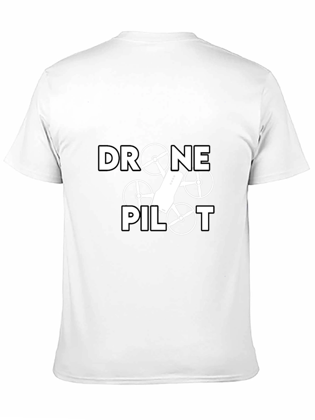 Drone Pilot Graphic Tee - Black Casual T-Shirt