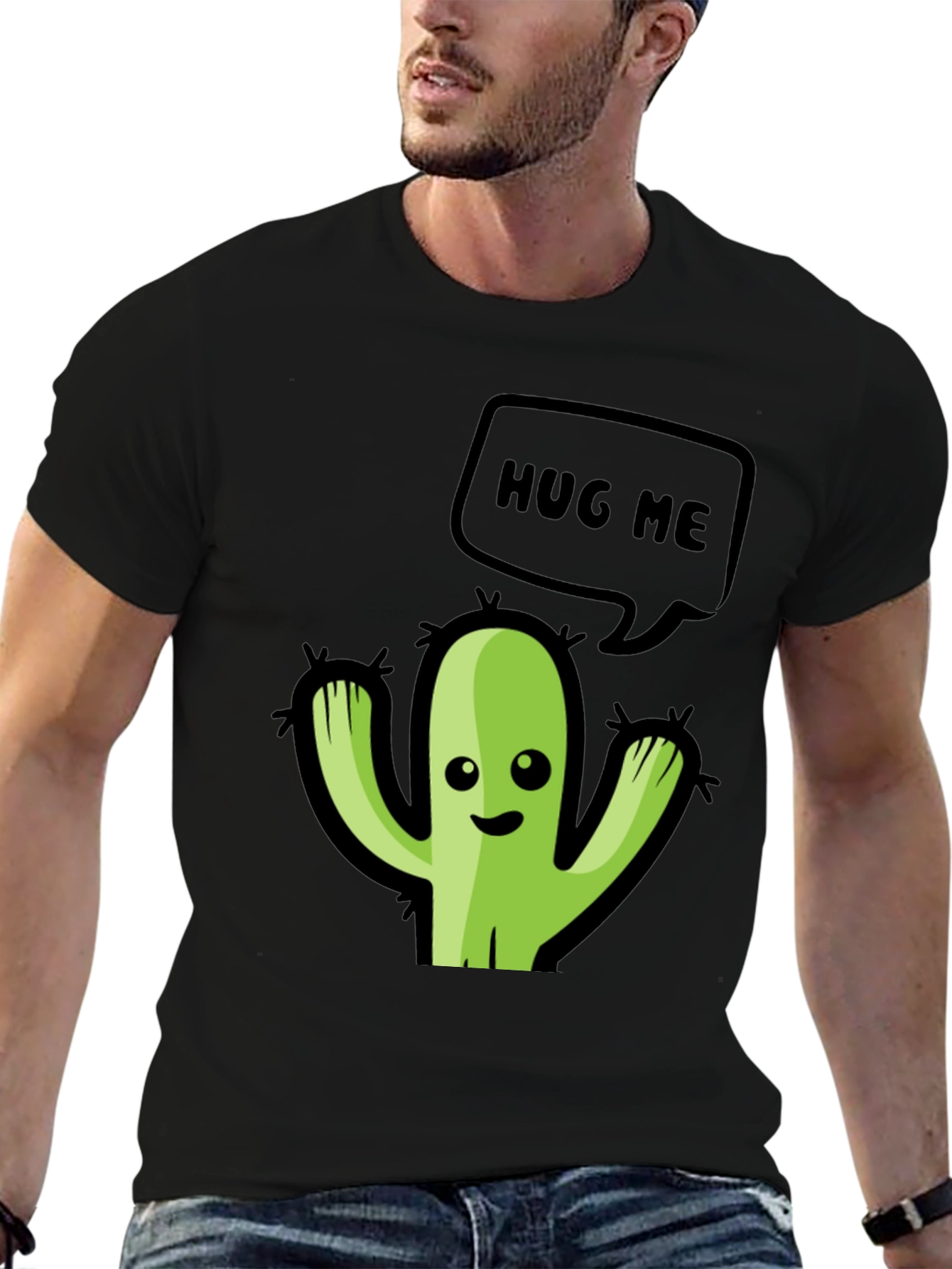 Hug Me Cactus Graphic Tee