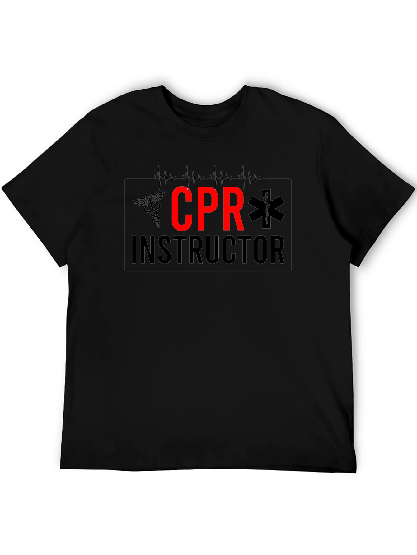 CPR Instructor Black T-Shirt