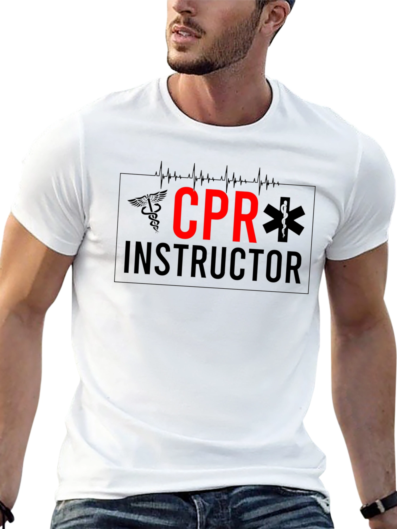 CPR Instructor Black T-Shirt