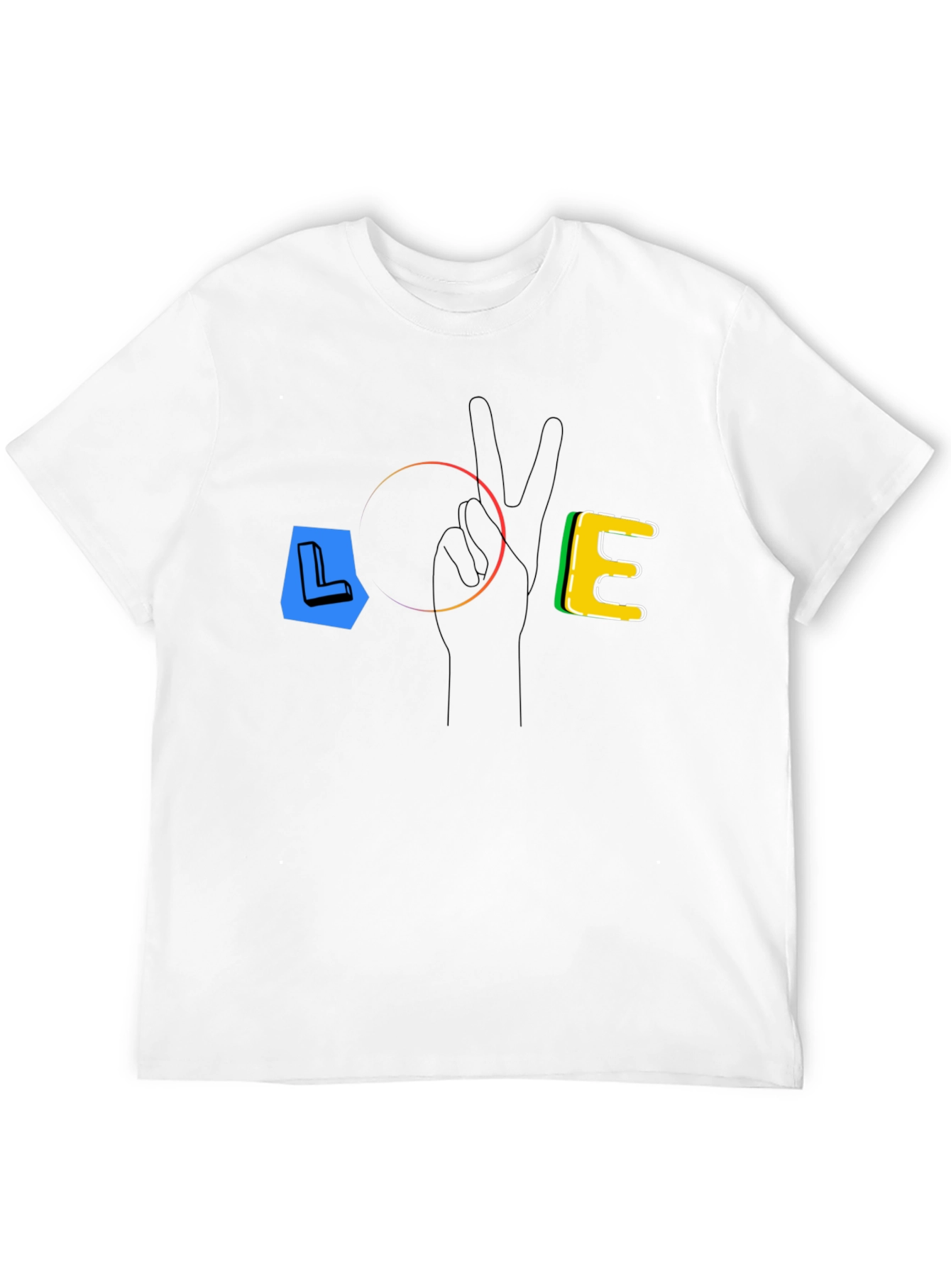 LOVE T-Shirt - Peace & Positivity Black Tee