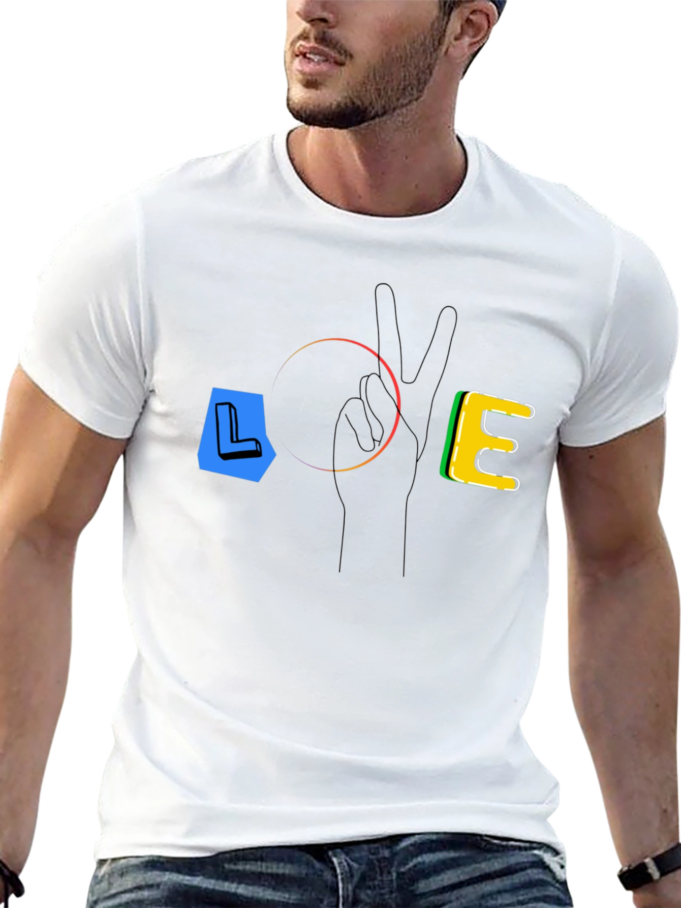 LOVE T-Shirt - Peace & Positivity Black Tee