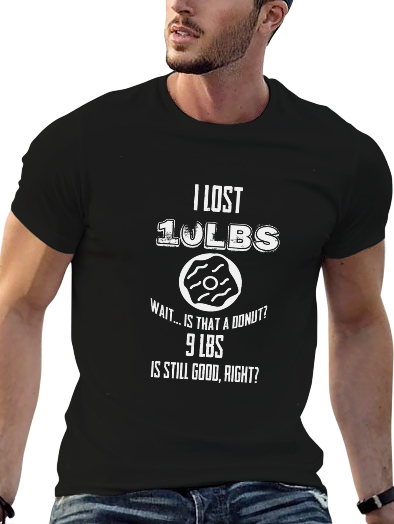 Funny Weight Loss T-Shirt - I Lost 10 Lbs