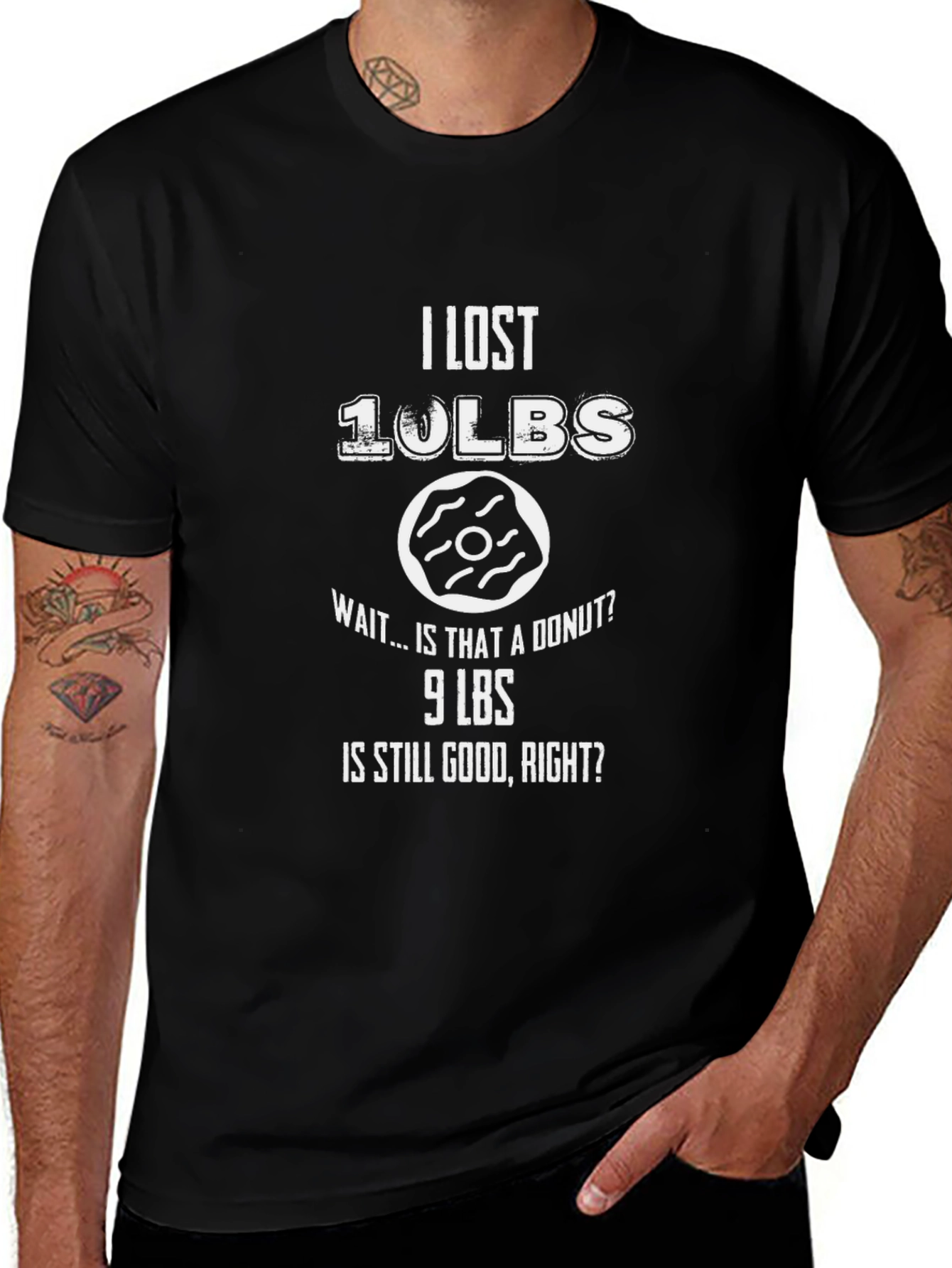 Funny Weight Loss T-Shirt - I Lost 10 Lbs