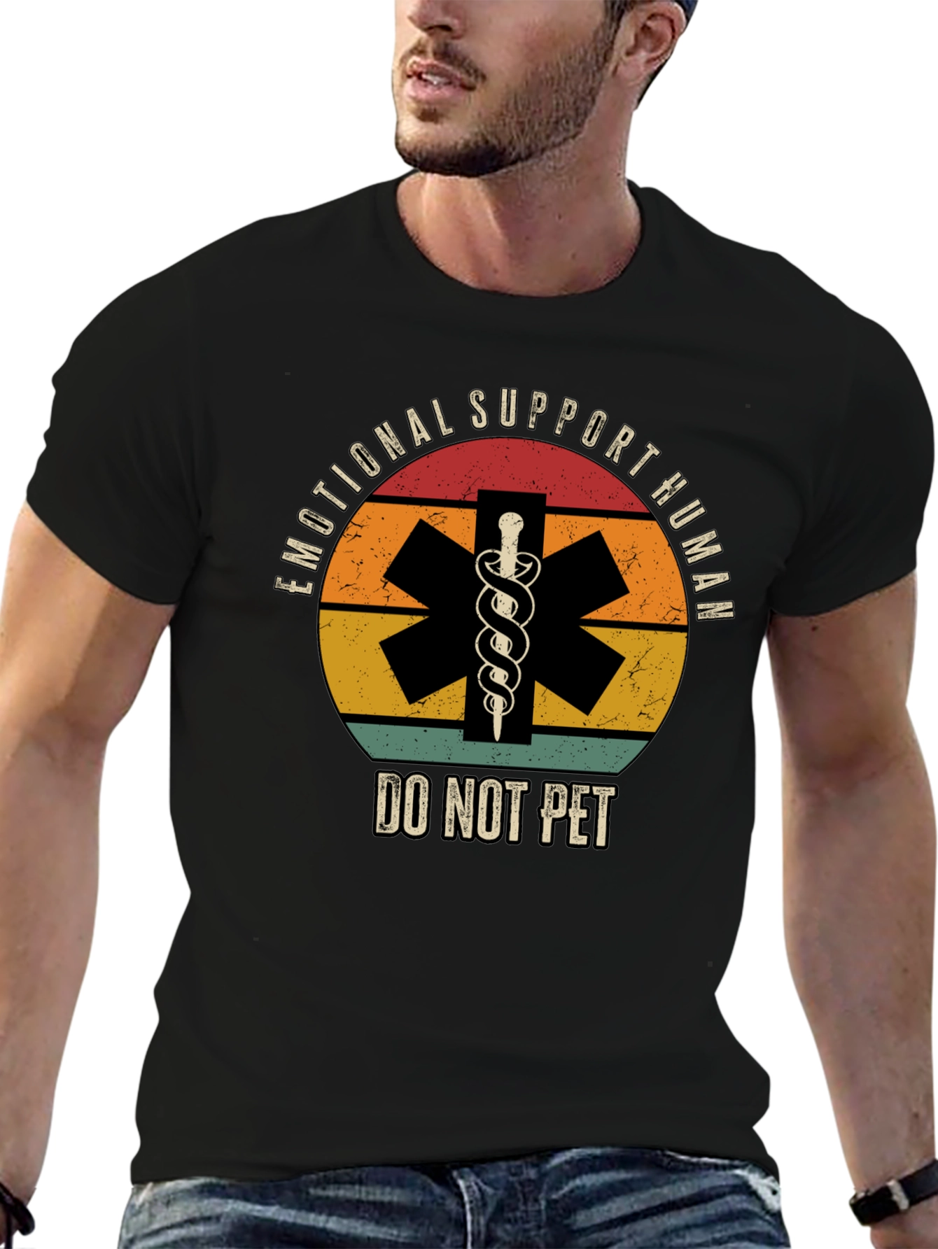 Emotional Support Human T-Shirt - Do Not Pet
