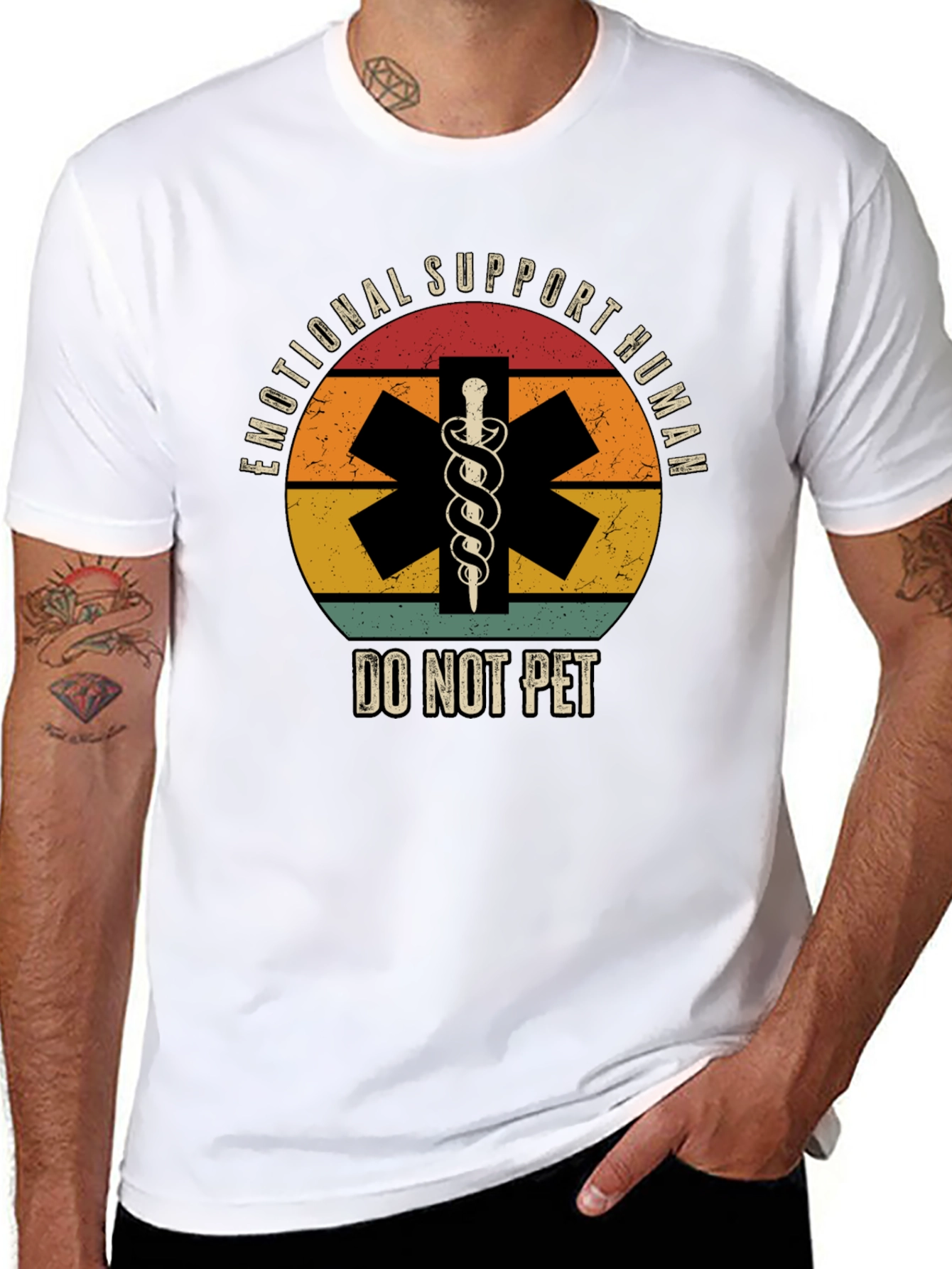 Emotional Support Human T-Shirt - Do Not Pet