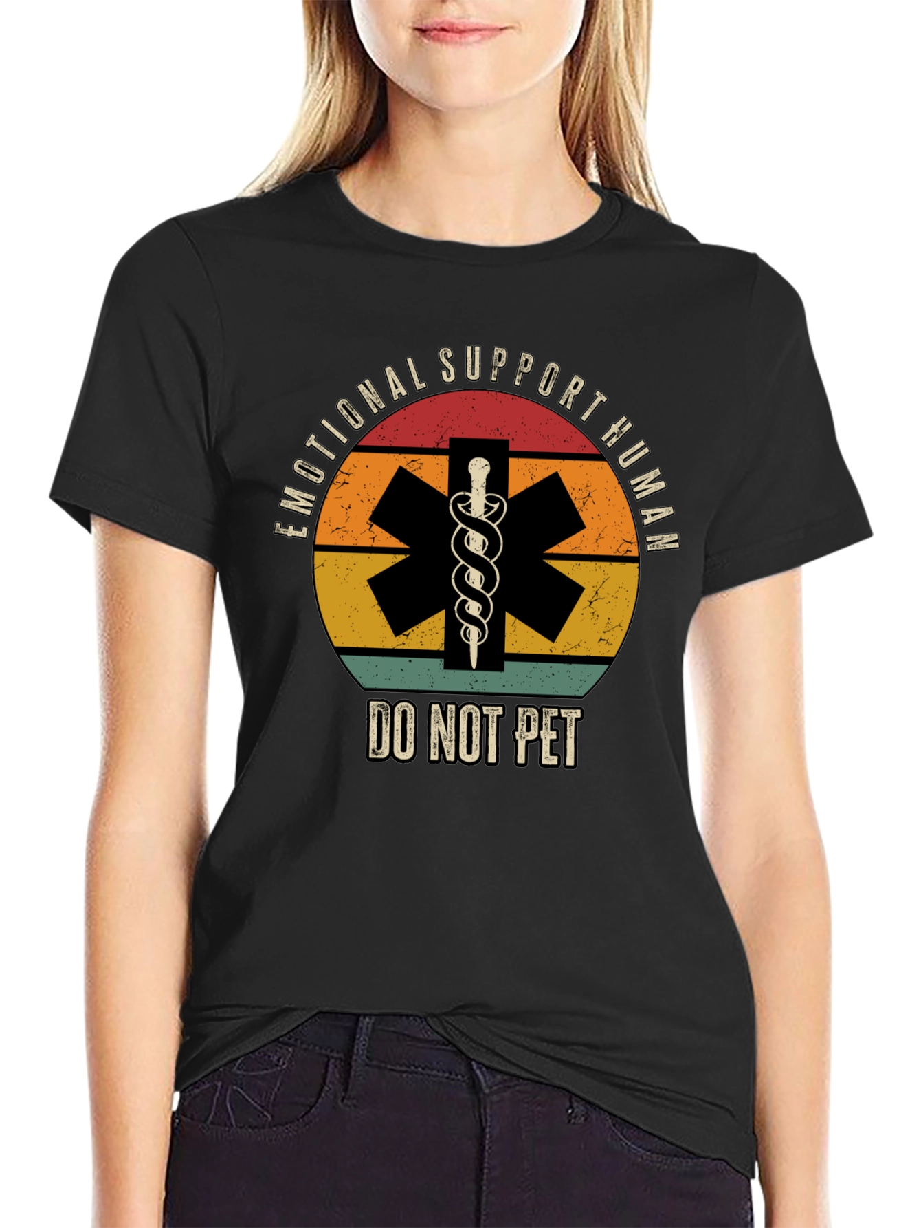 Emotional Support Human T-Shirt - Do Not Pet