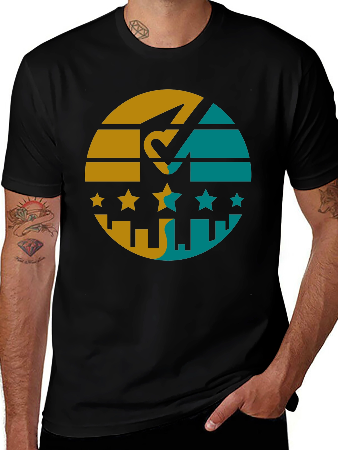 Retro Cityscape Graphic Tee