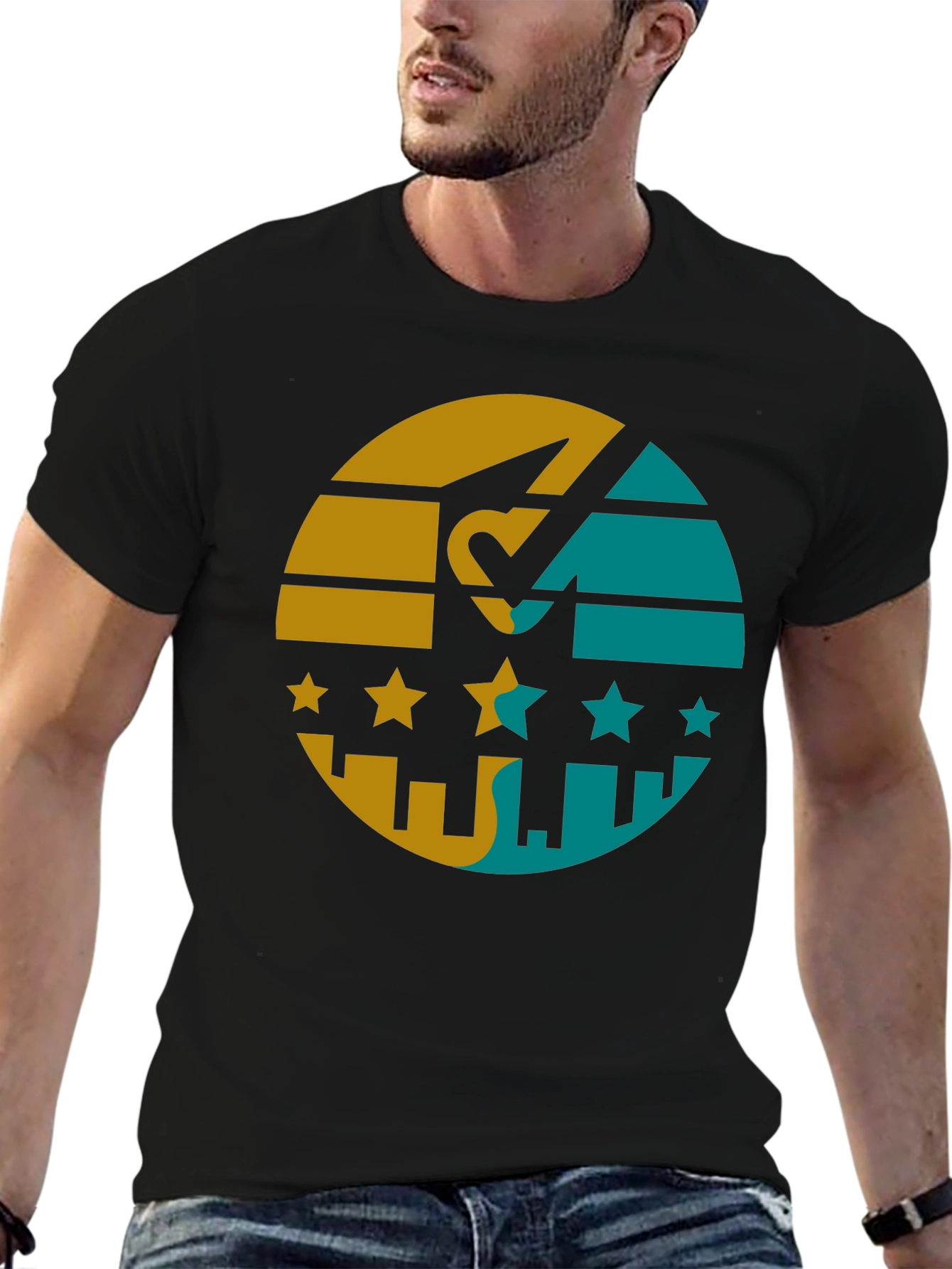 Retro Cityscape Graphic Tee