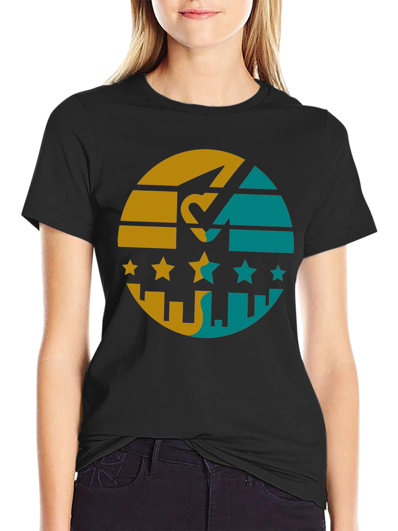 Retro Cityscape Graphic Tee