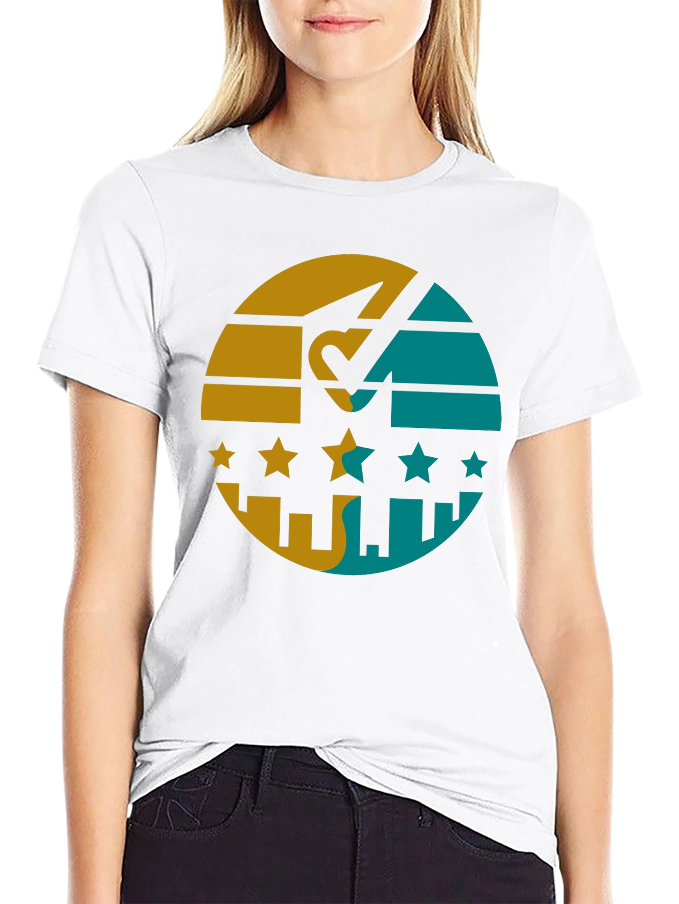 Retro Cityscape Graphic Tee