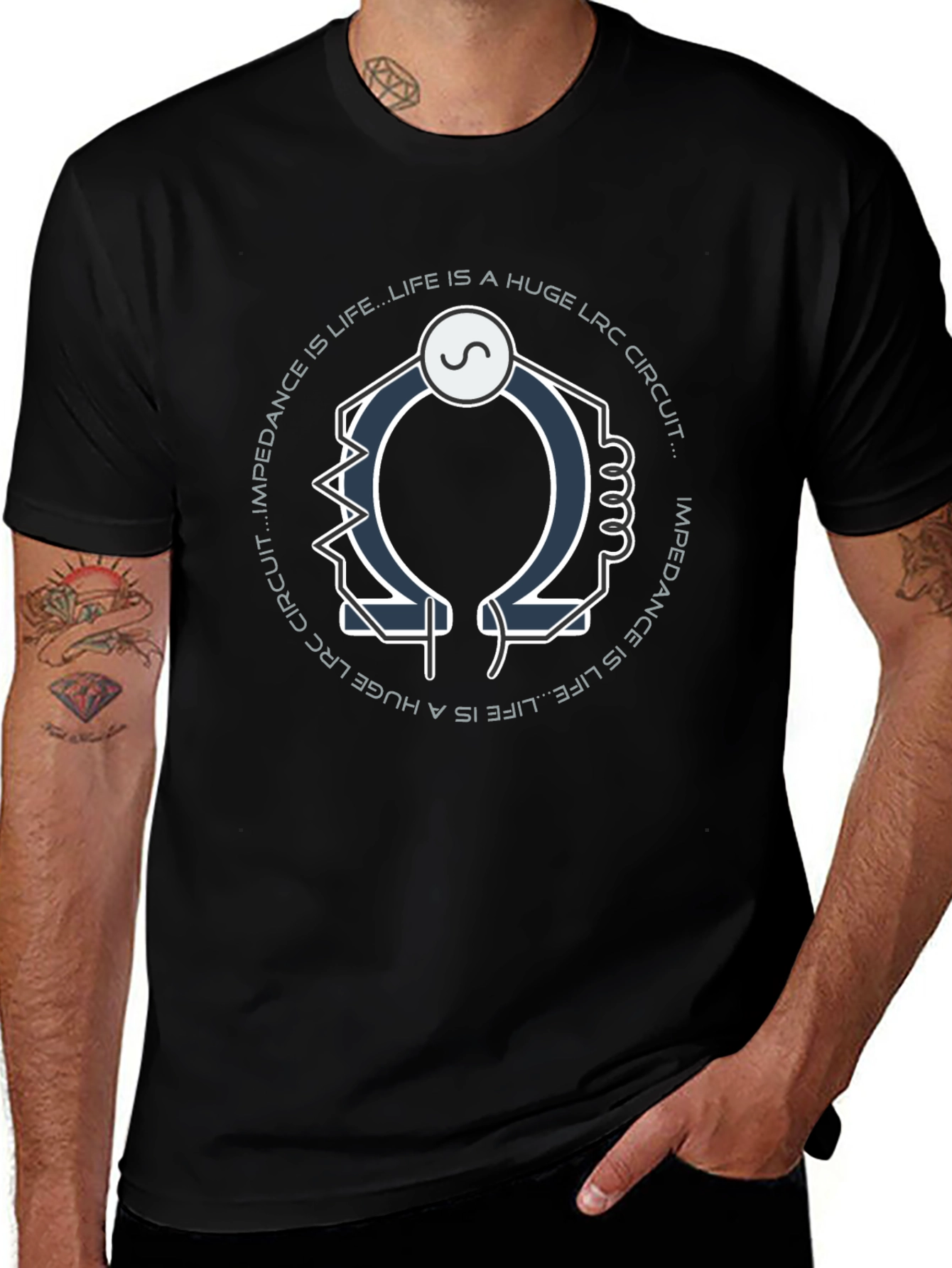 Impedance is Life LRC Circuit Graphic T-Shirt