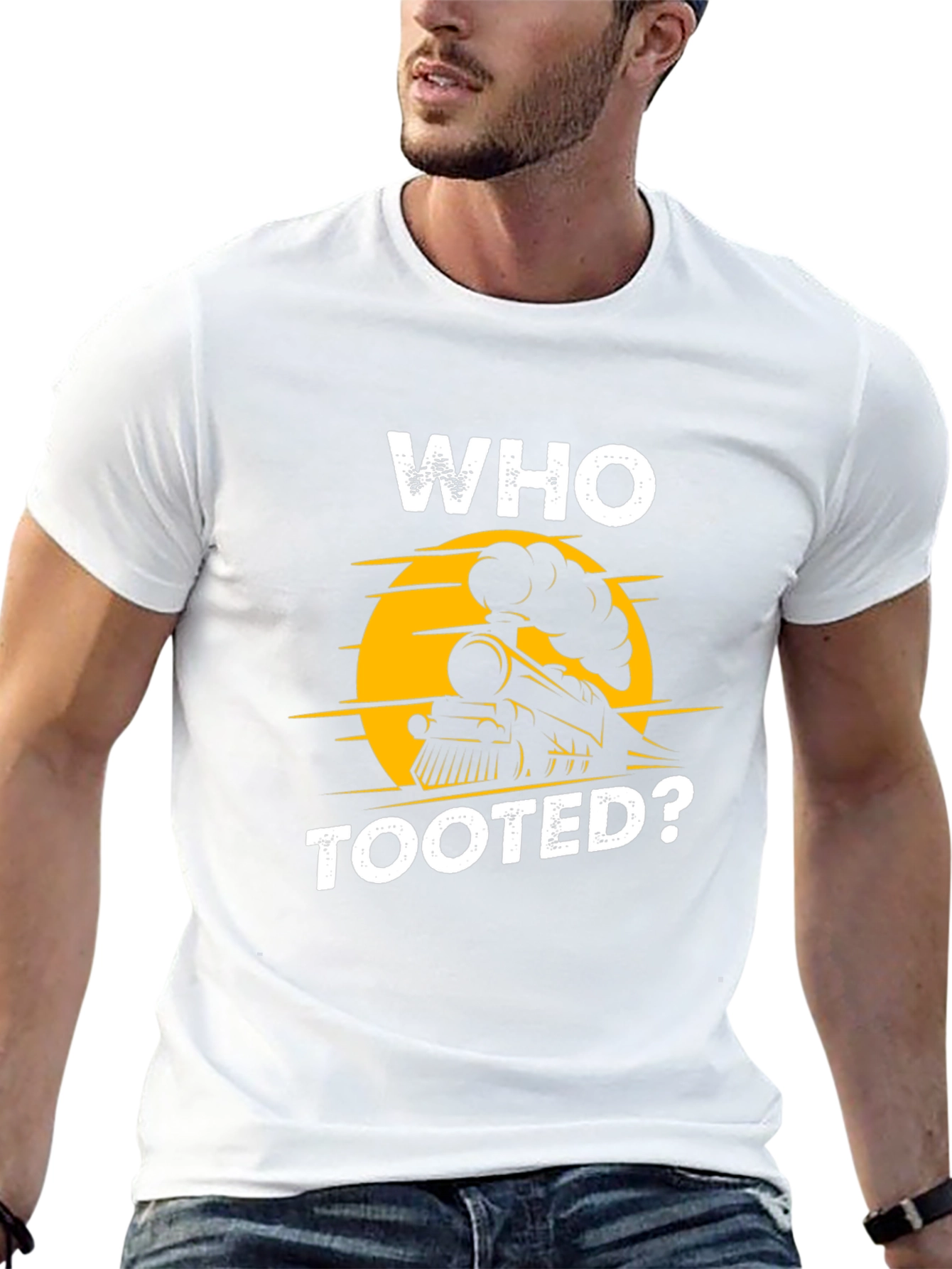 Who Tooted? Train Graphic T-Shirt