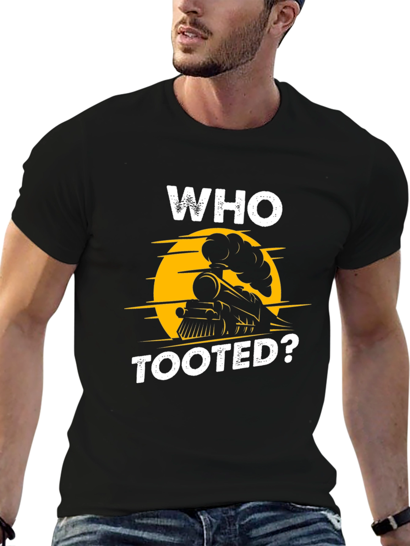 Who Tooted? Train Graphic T-Shirt