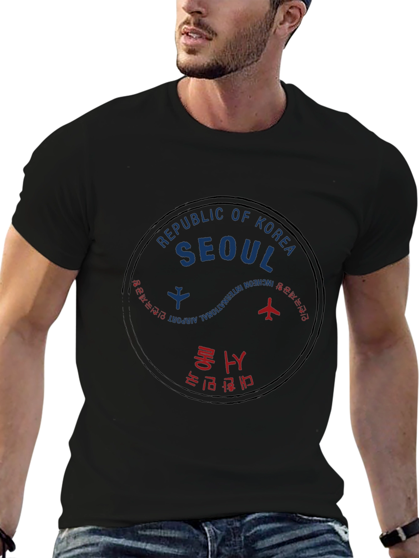 Seoul Korea Stamp Graphic T-Shirt
