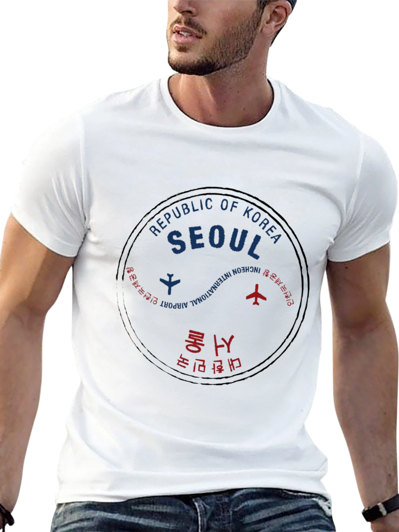 Seoul Korea Stamp Graphic T-Shirt