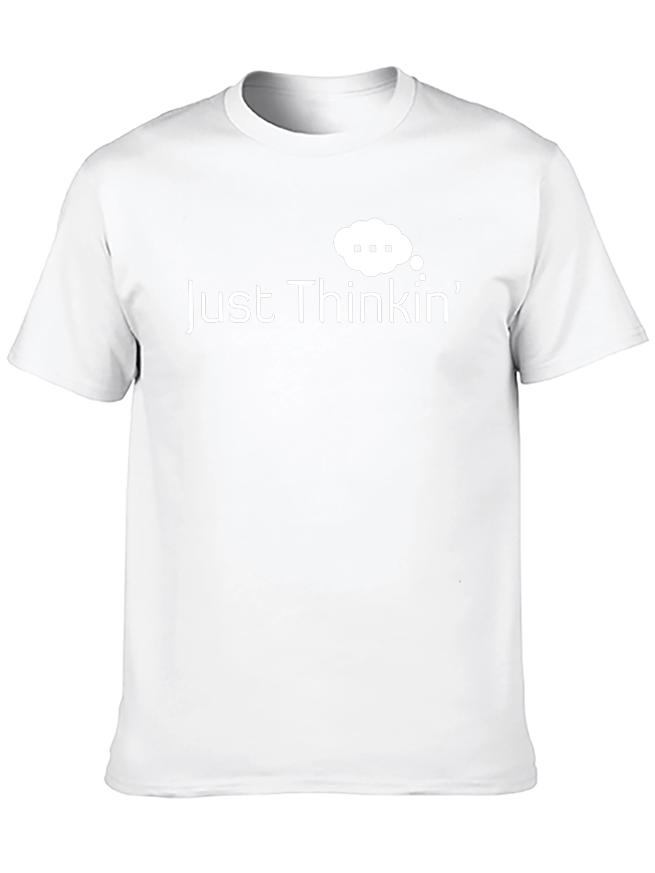 Just Thinkin Black Graphic T-Shirt