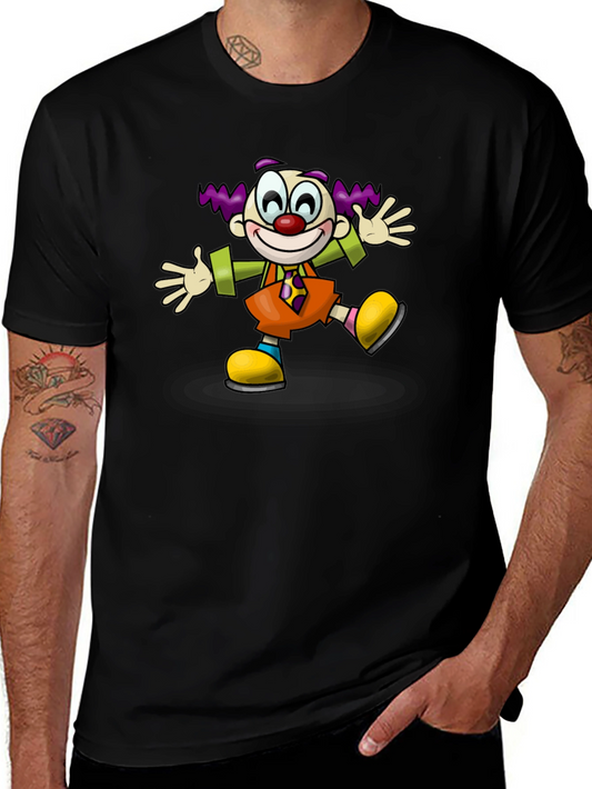 Clown Graphic T-Shirt - Black Cotton Tee