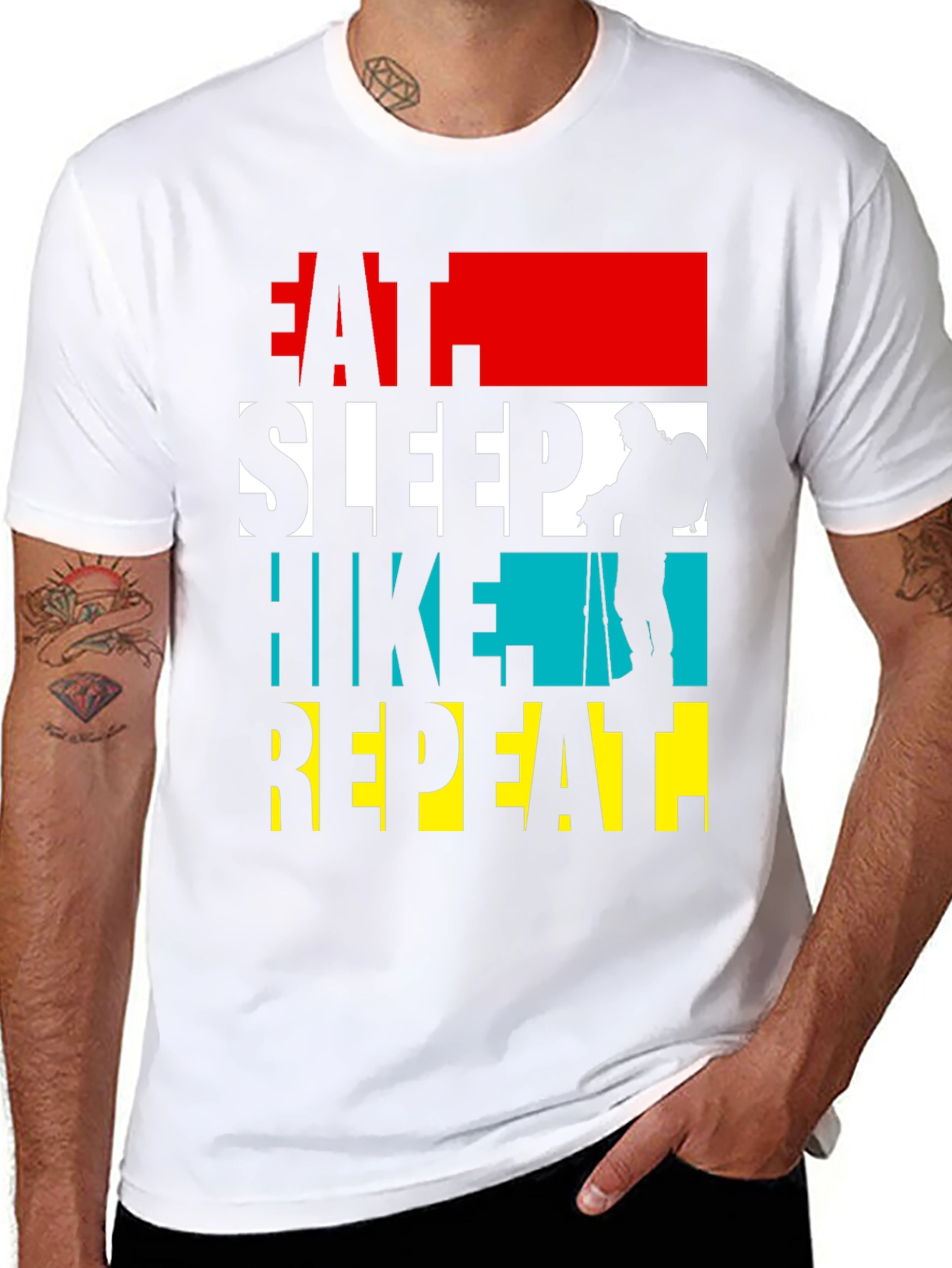Eat Sleep Hike Repeat Graphic Tee